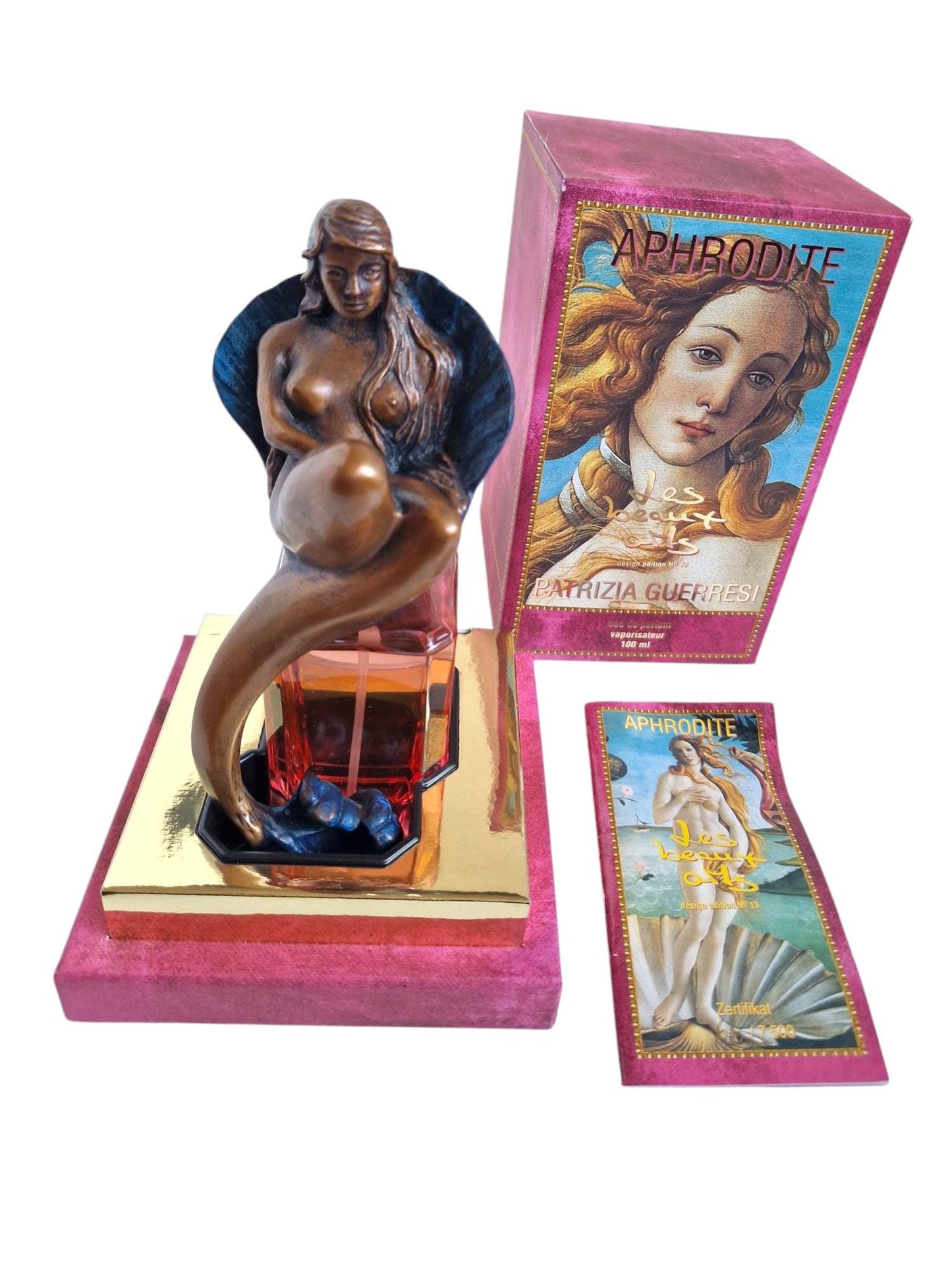 Aphrodite Bronze Sculpture Perfume Bottle, Les Beaux Arts, Rare Collector