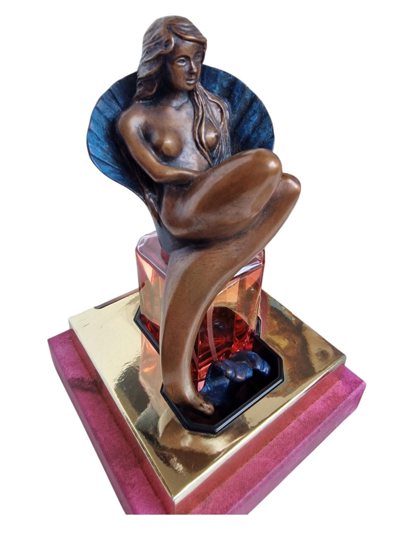 Aphrodite Bronze Sculpture Perfume Bottle, Les Beaux Arts, Rare Collector