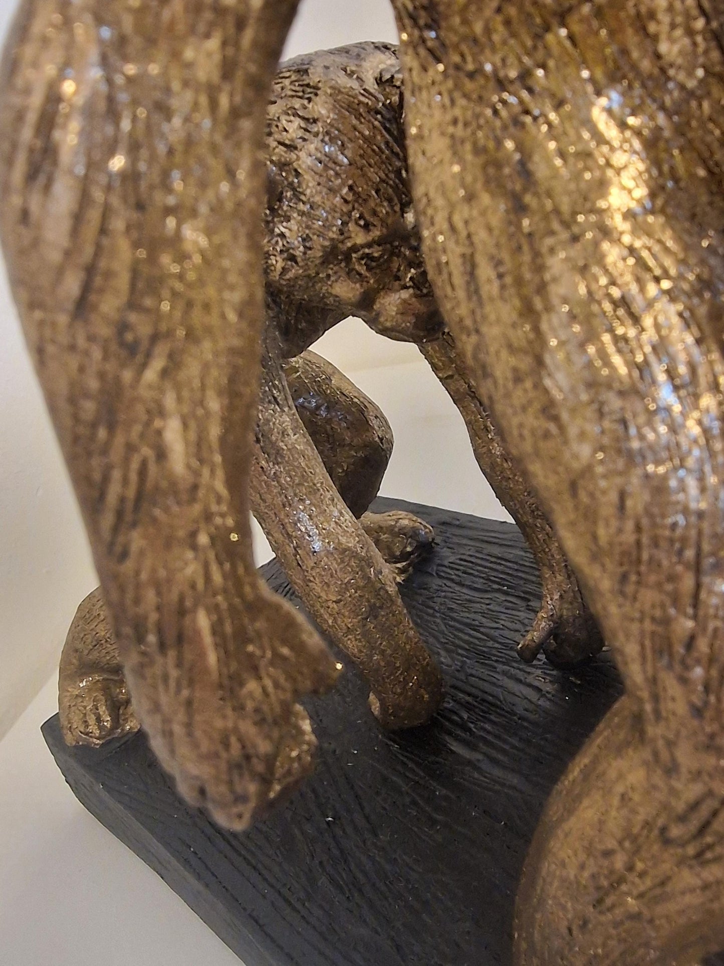 XXL Evolution of Man Statue, Large Figure (55 x 43 cm)
