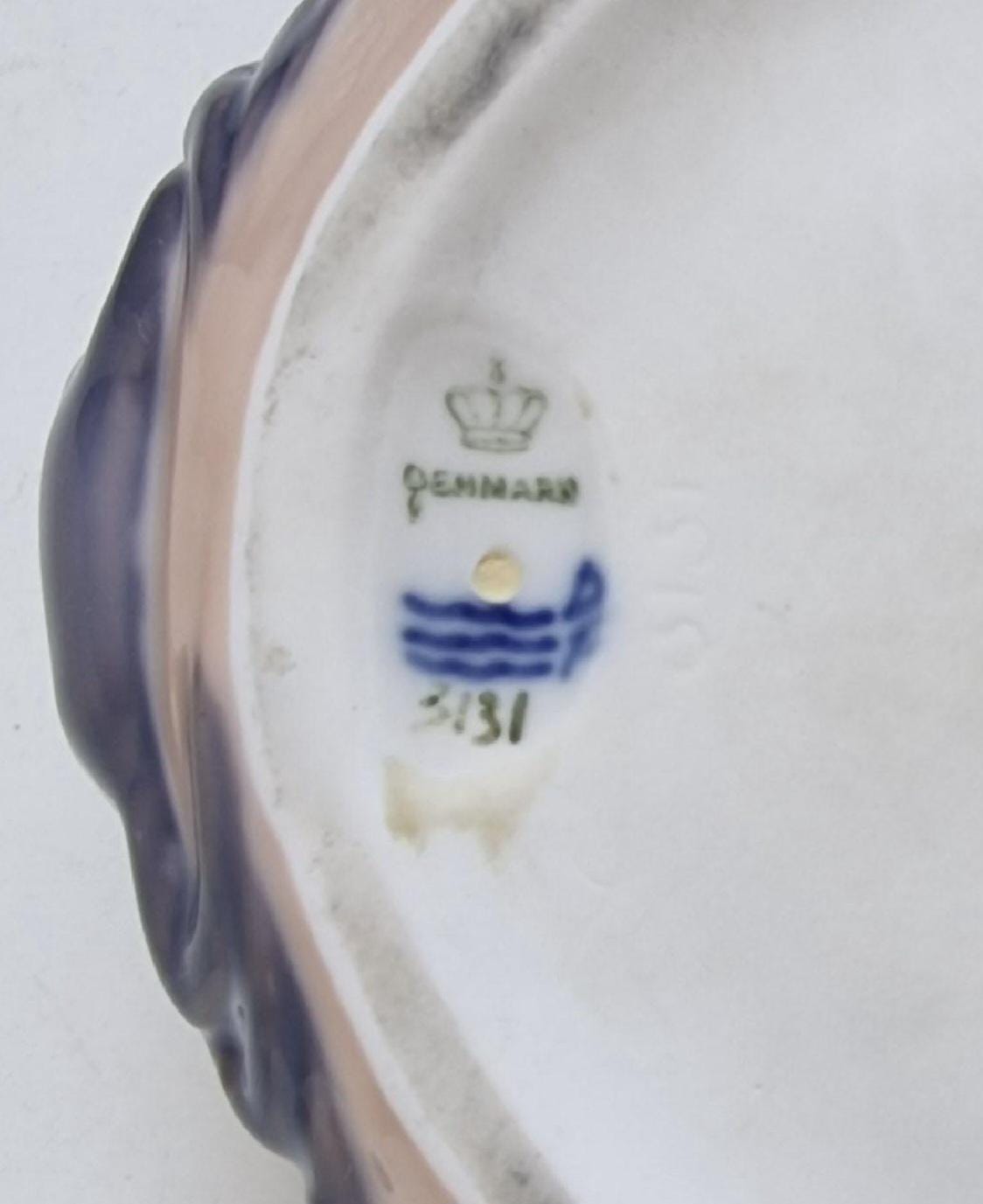 Bing Grondahl Danish Porcelain Crab Bowl, Royal Copenhagen Antique