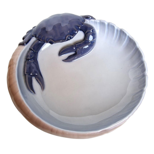 Bing Grondahl Danish Porcelain Crab Bowl, Royal Copenhagen Antique