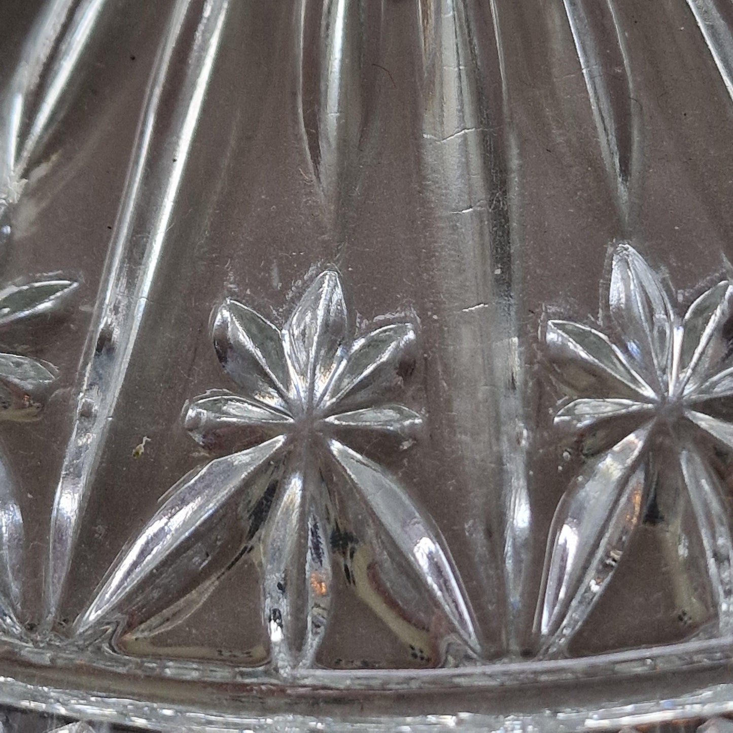 Art Deco Crystal Lazy Susan, Chrome Hors d'oeuvre Serving Platter