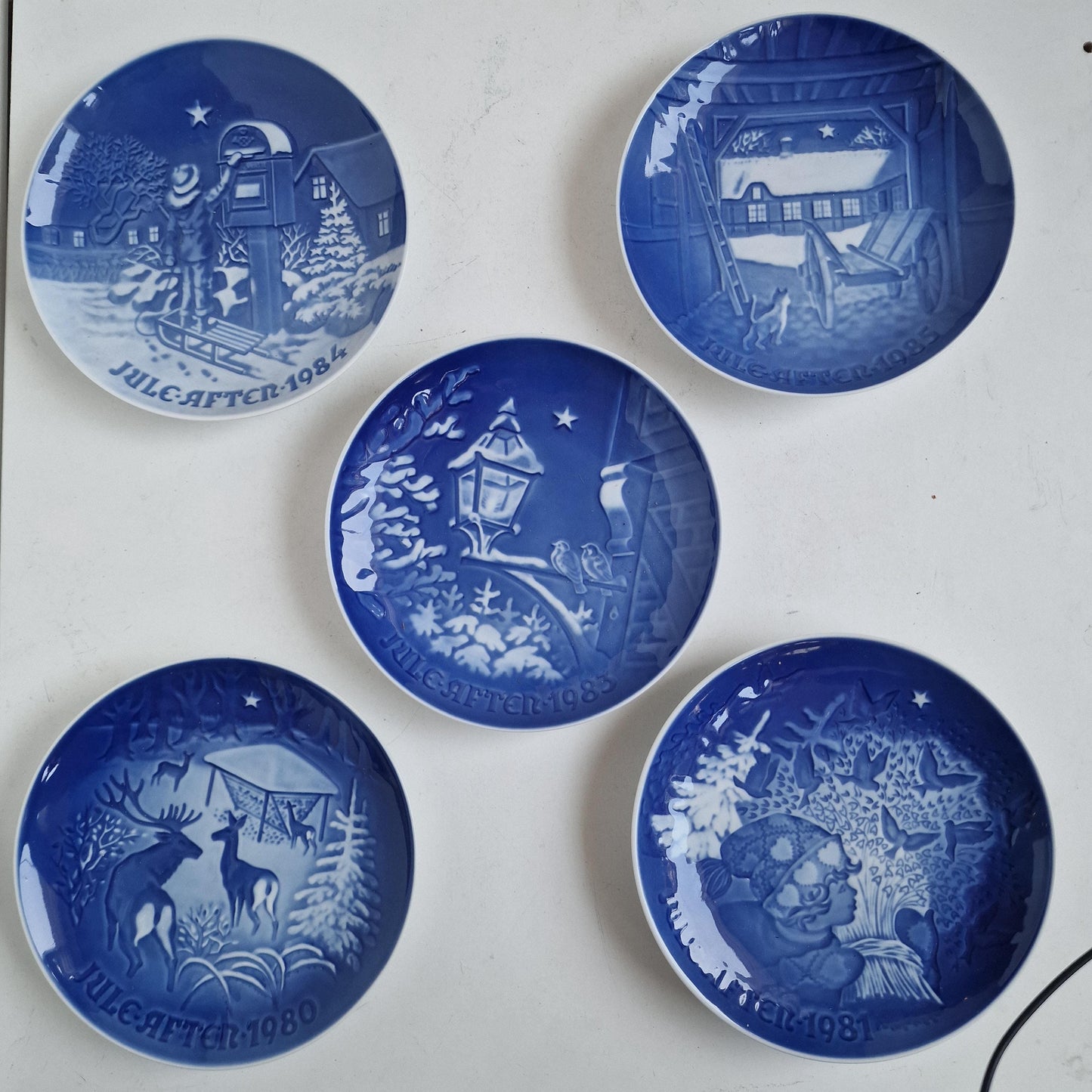 Bing & Grondahl Numbered Christmas Plates, Royal Copenhagen, Scandinavian Decor