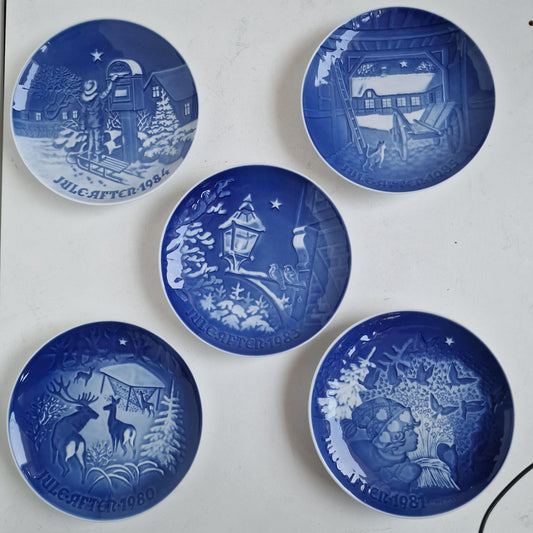 Bing & Grondahl Numbered Christmas Plates, Royal Copenhagen, Scandinavian Decor