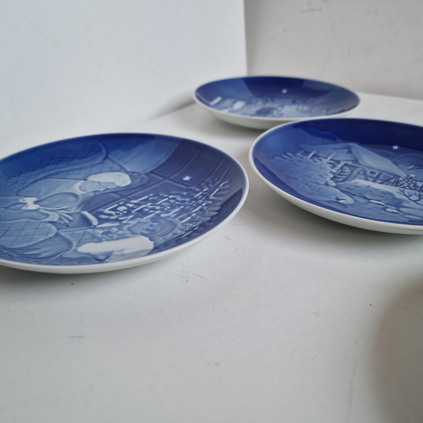 Vintage Bing & Grondahl Christmas Plates, Scandinavian Porcelain, Set of 5