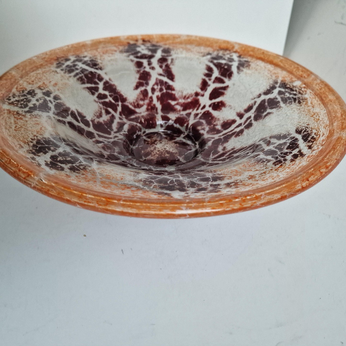Karl Wiedmann WMF Ikora Art Glass Bowl, 1930s German Decor