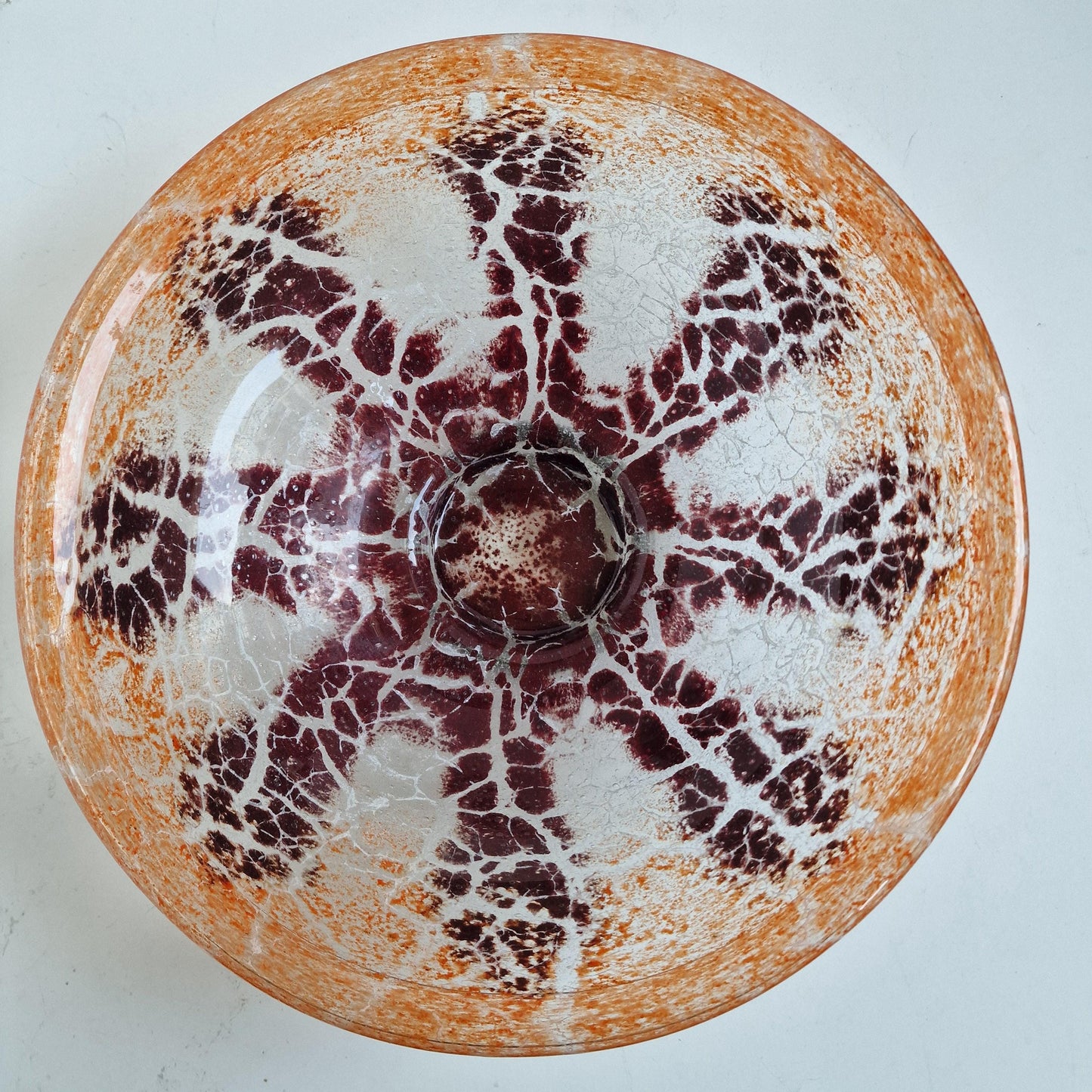 Karl Wiedmann WMF Ikora Art Glass Bowl, 1930s German Decor