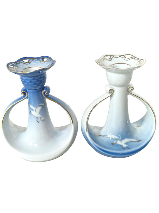 Bing & Grondahl Seagull Candlestick Holders, Danish Design Set b g royal copenhagen mage