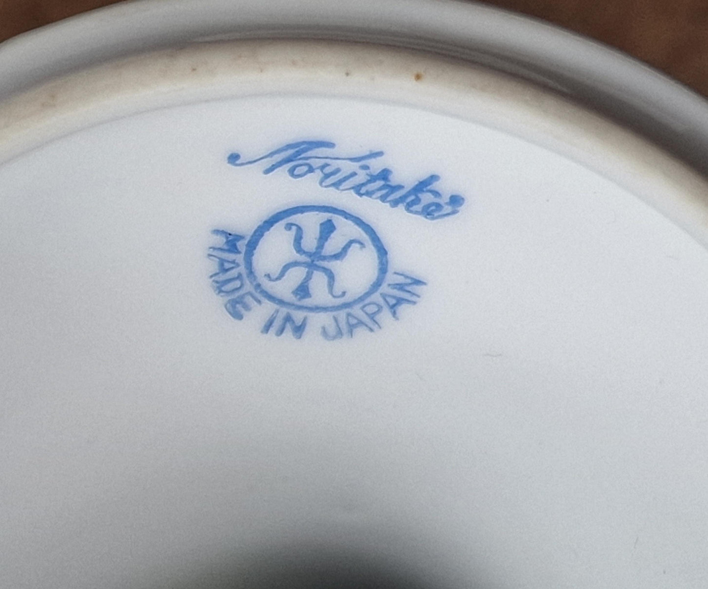 noritake japanese porcelain butterfly vase cobalt blue