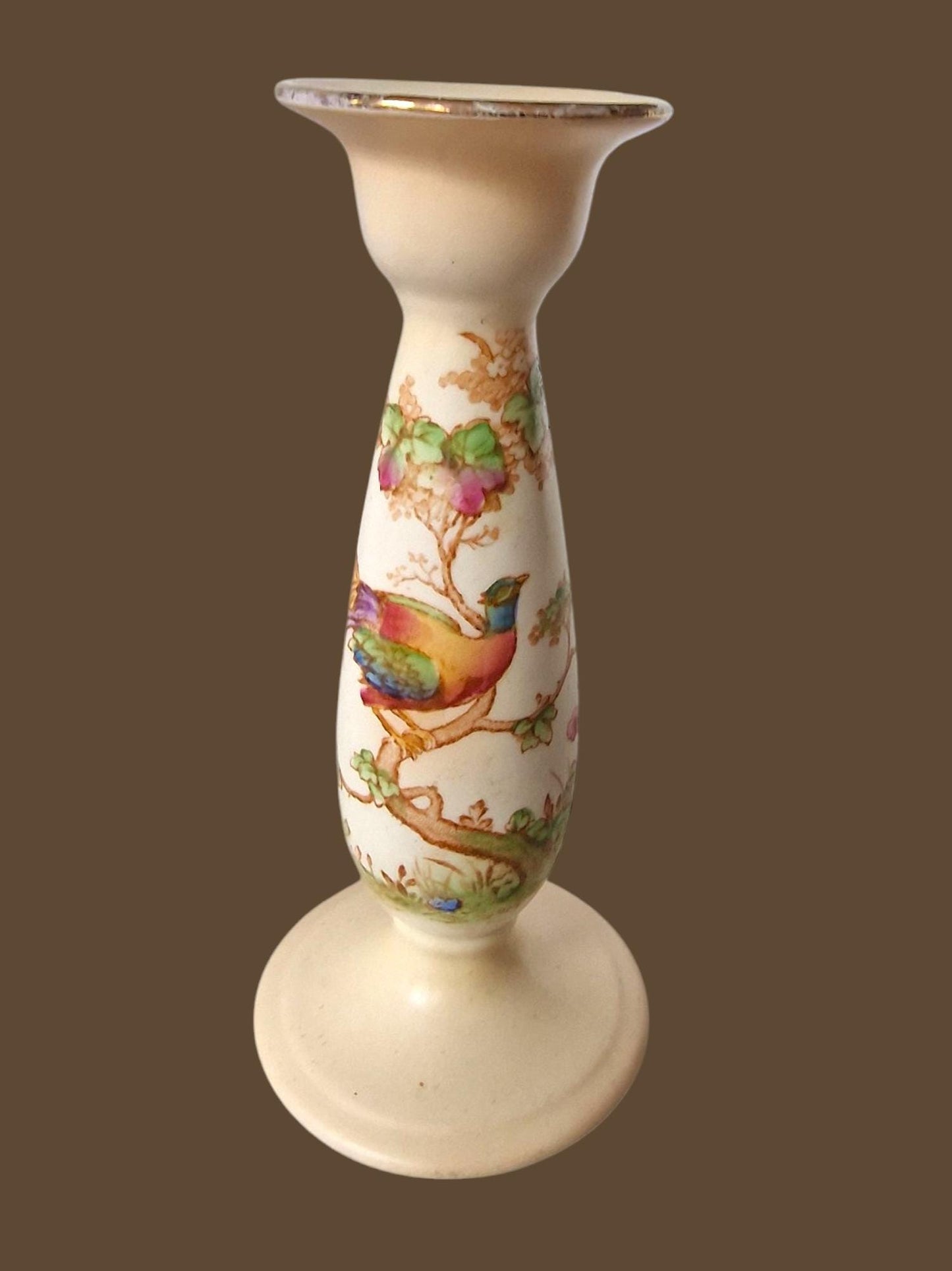 Crown Ducal 'Bird of Paradise' Vase, Vibrant Colors