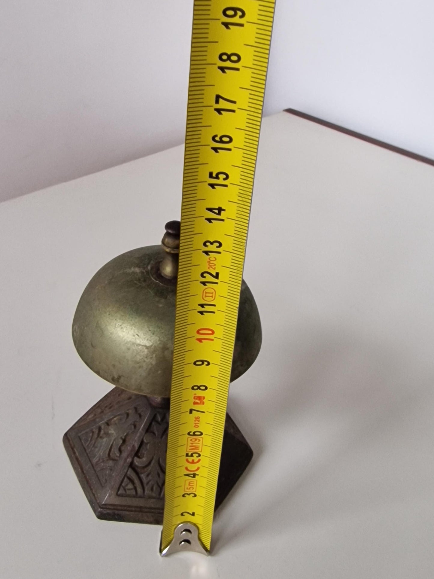 Antique Hotel Desk Bell, Art Nouveau Clerk Counter Bell, 1900s