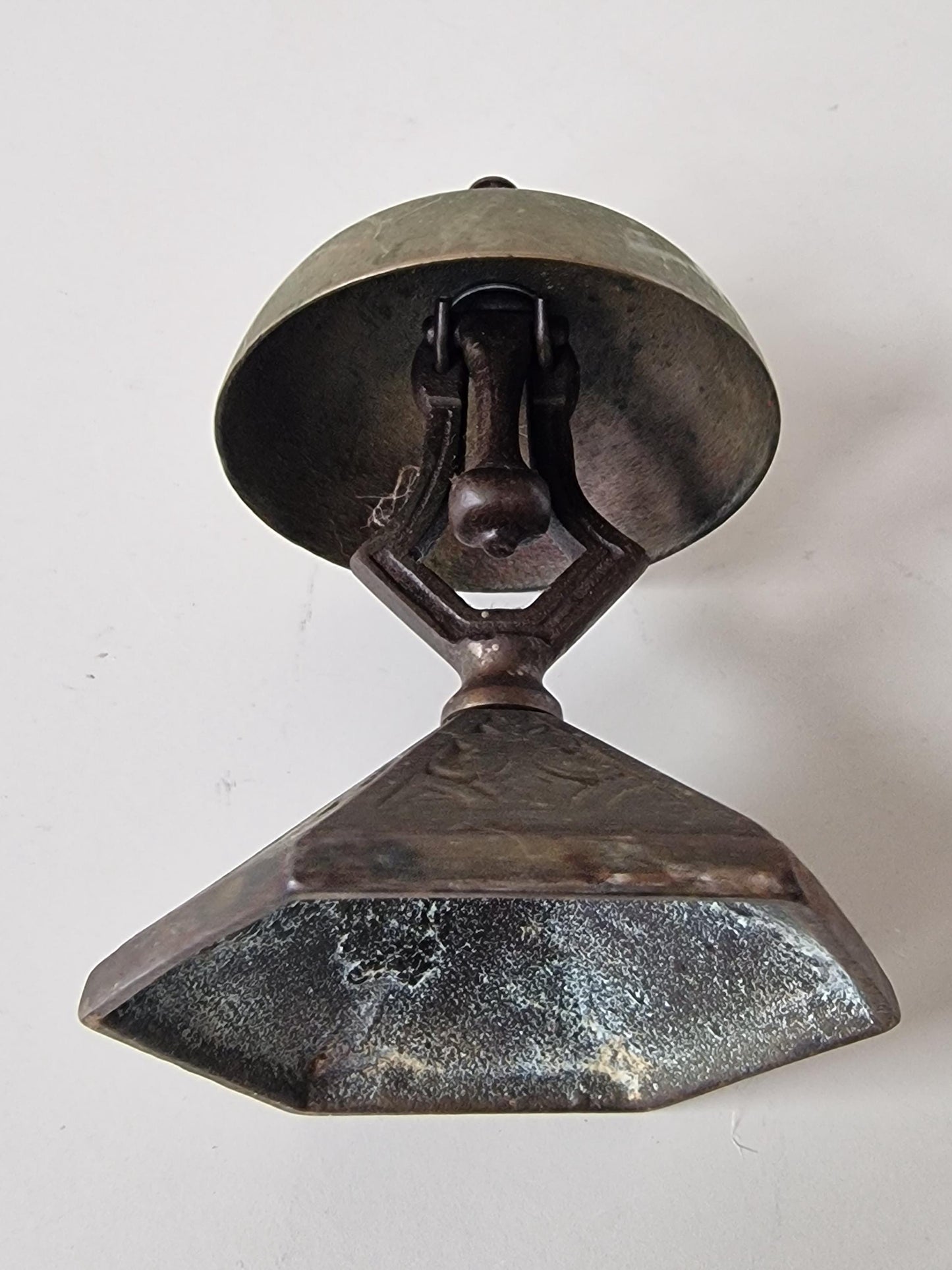 Antique Hotel Desk Bell, Art Nouveau Clerk Counter Bell, 1900s