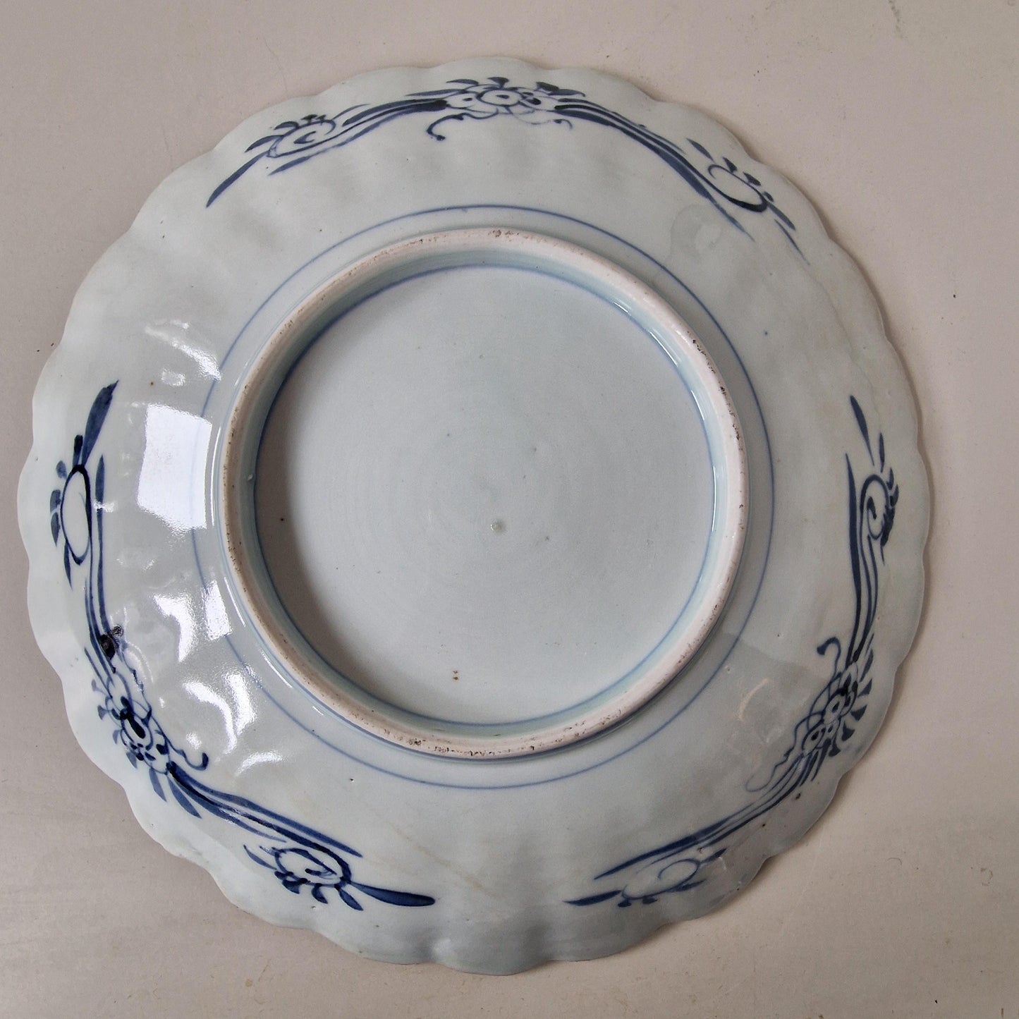 Antique Chinese Porcelain Plate Set, Floral Imari, 19th Century