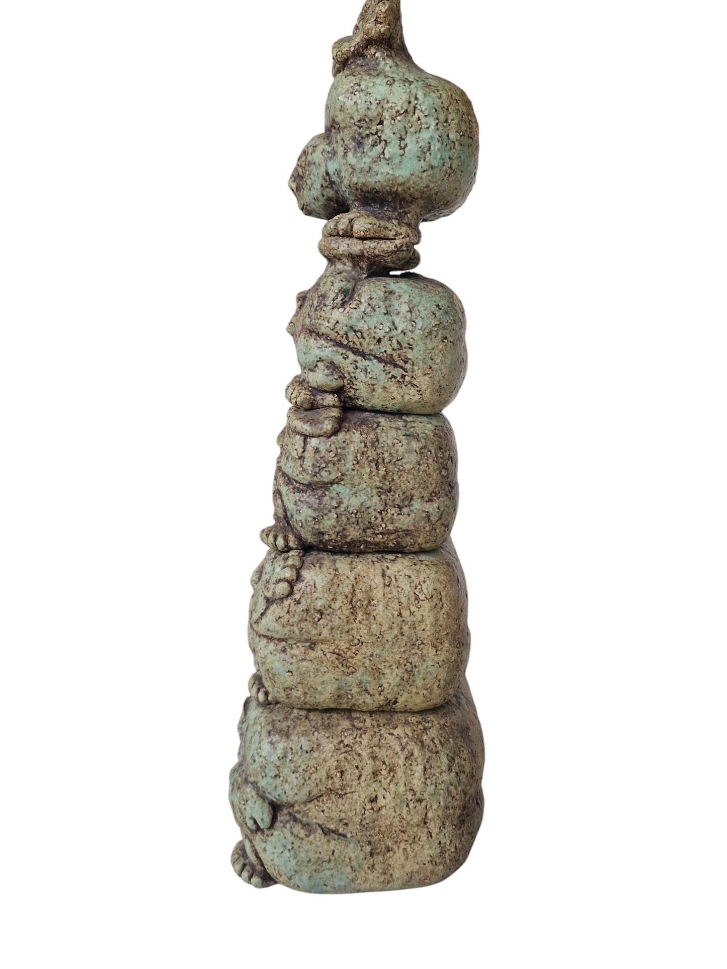 Ceramic Obelisk Sculpture – Theo van de Vathorst, Dutch Art