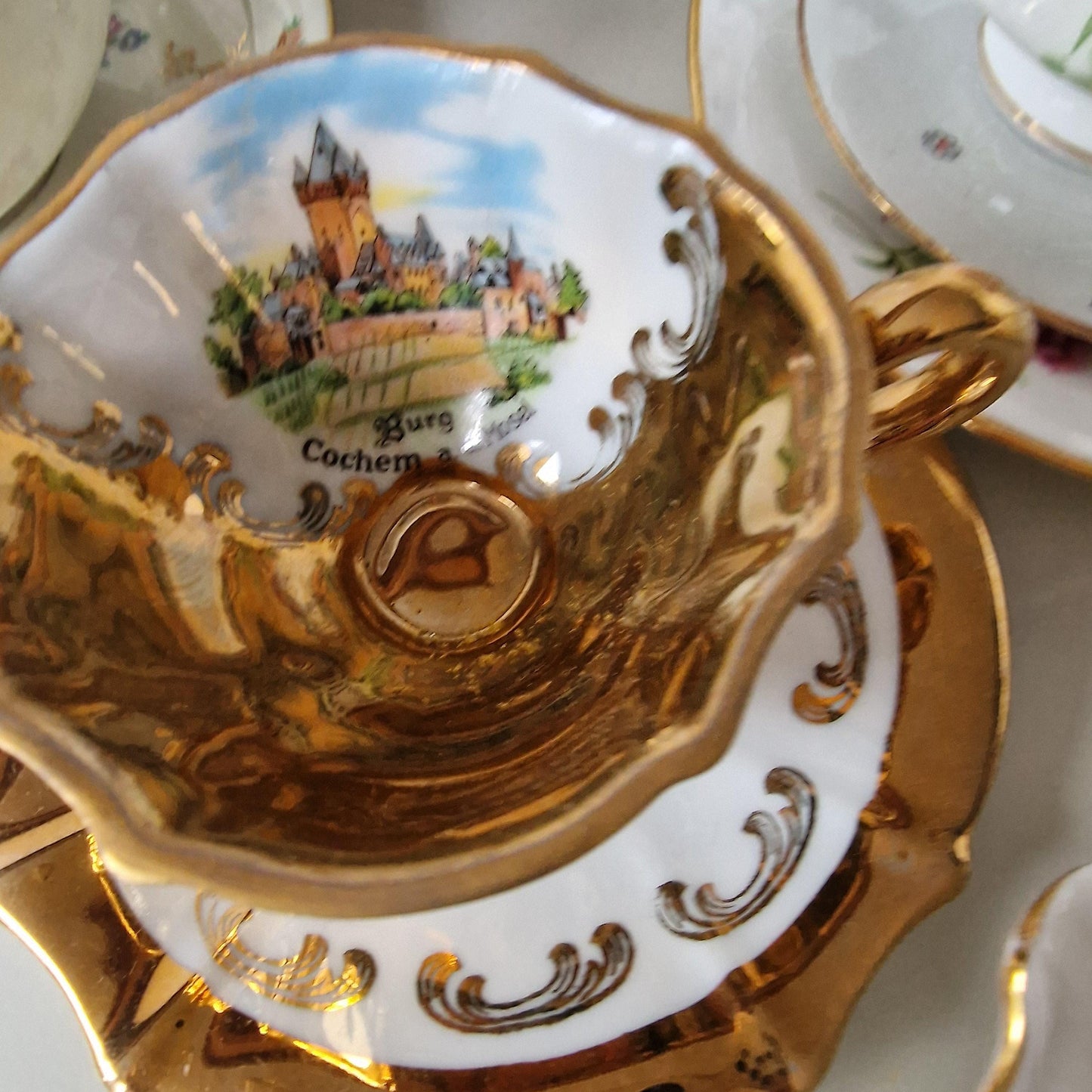 Vintage European Porcelain Tea Set, 34 Piece, Bing & Grondahl, Wedgwood, Royal Albert