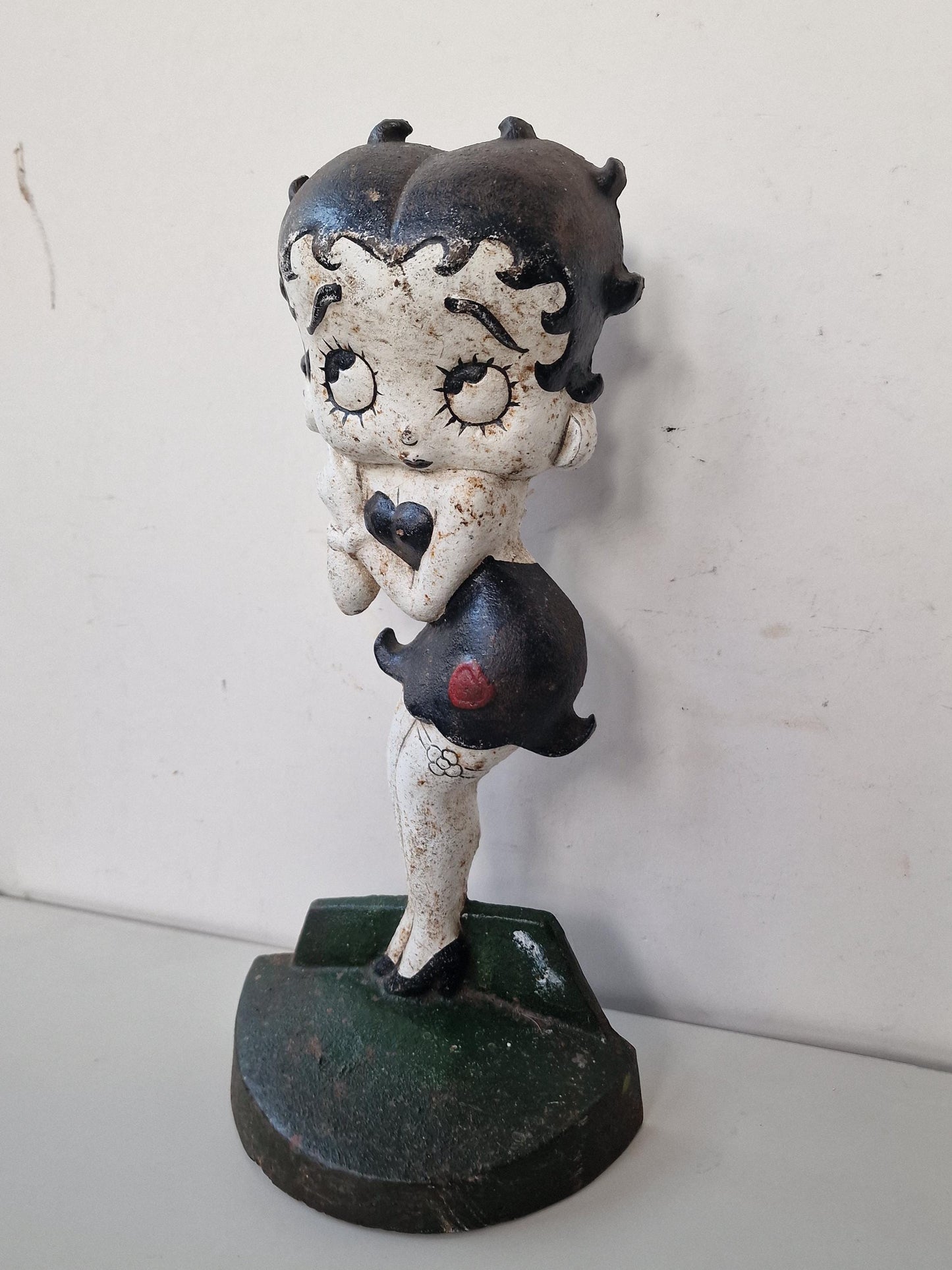 Vintage Betty Boop XL Iron Figurine, Painted Statue