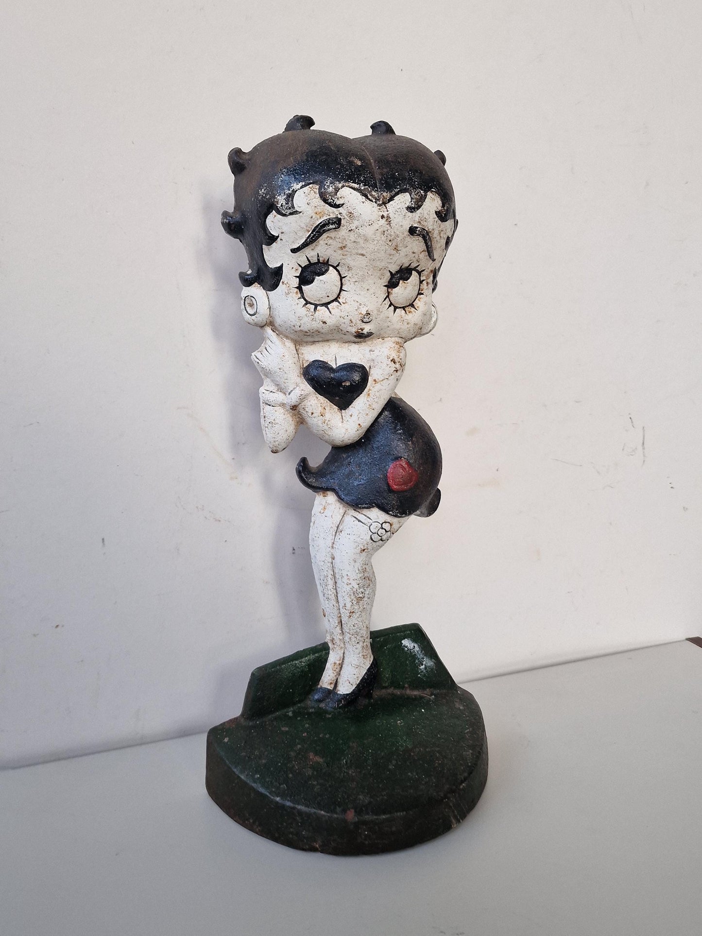 Vintage Betty Boop XL Iron Figurine, Painted Statue