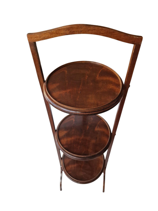 Mahogany 3-Tier Cake Stand, English High Tea Server