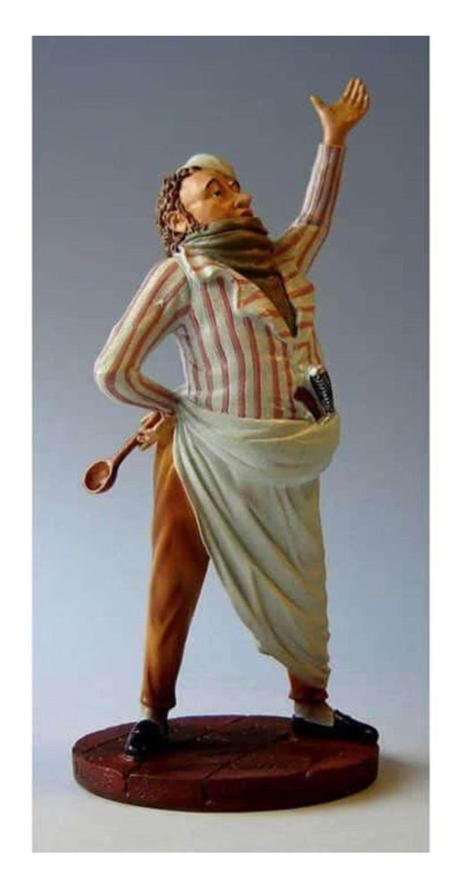 the Cook - Honoré Daumier Chef Figurine – Hand-Painted Polystone, Limited Edition, mouseion