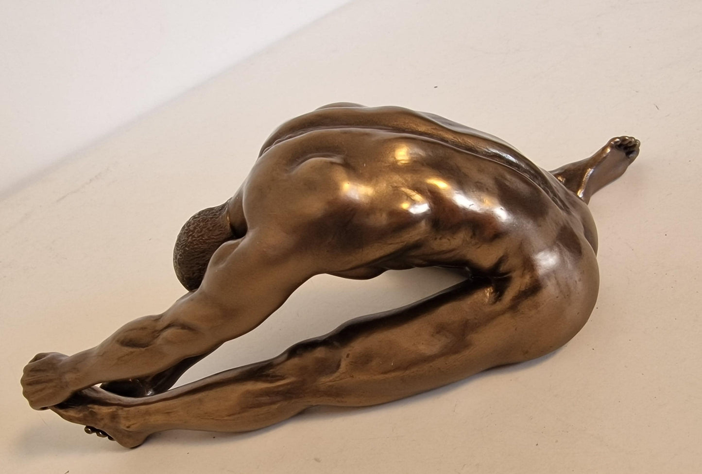 Veronese Bronzed Resin Nude Male Sculpture - Body Talk Art Object
