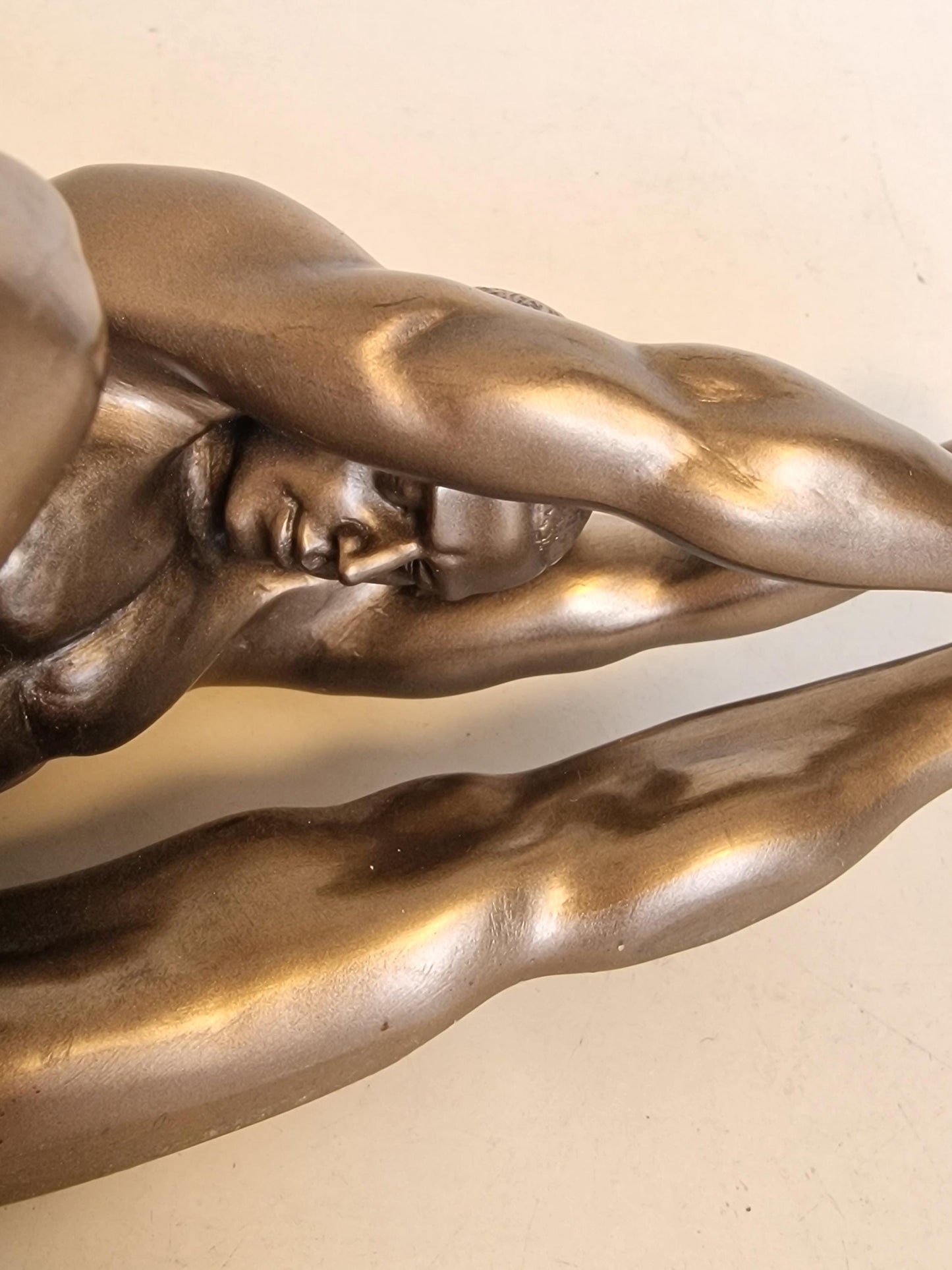 Veronese Bronzed Resin Nude Male Sculpture - Body Talk Art Object