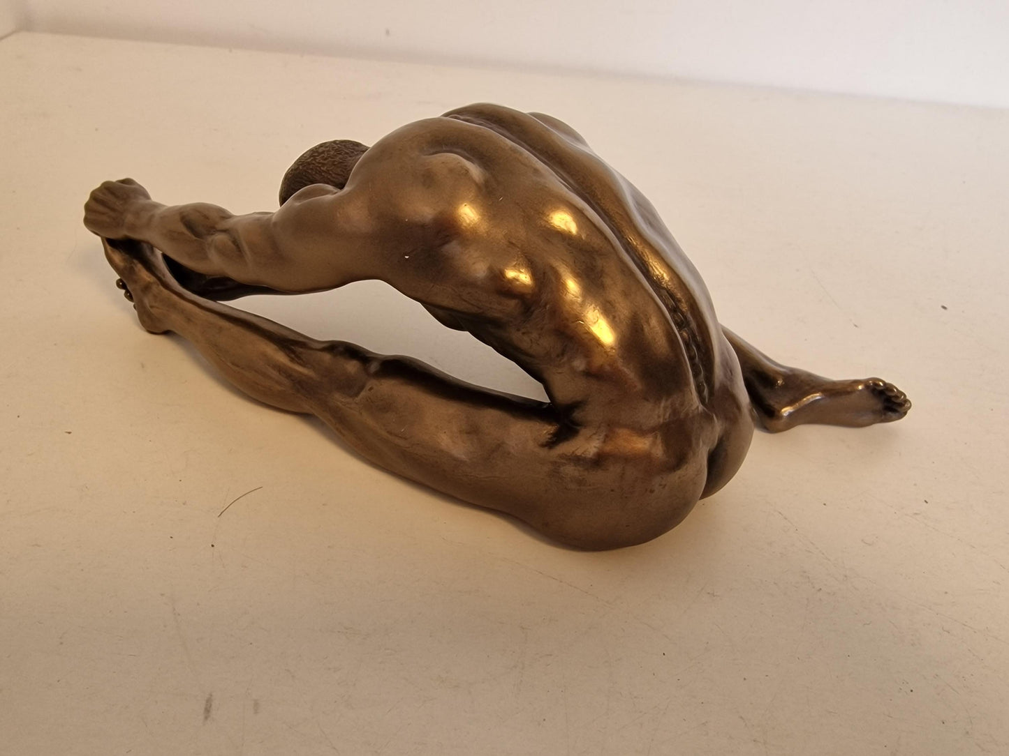 Veronese Bronzed Resin Nude Male Sculpture - Body Talk Art Object