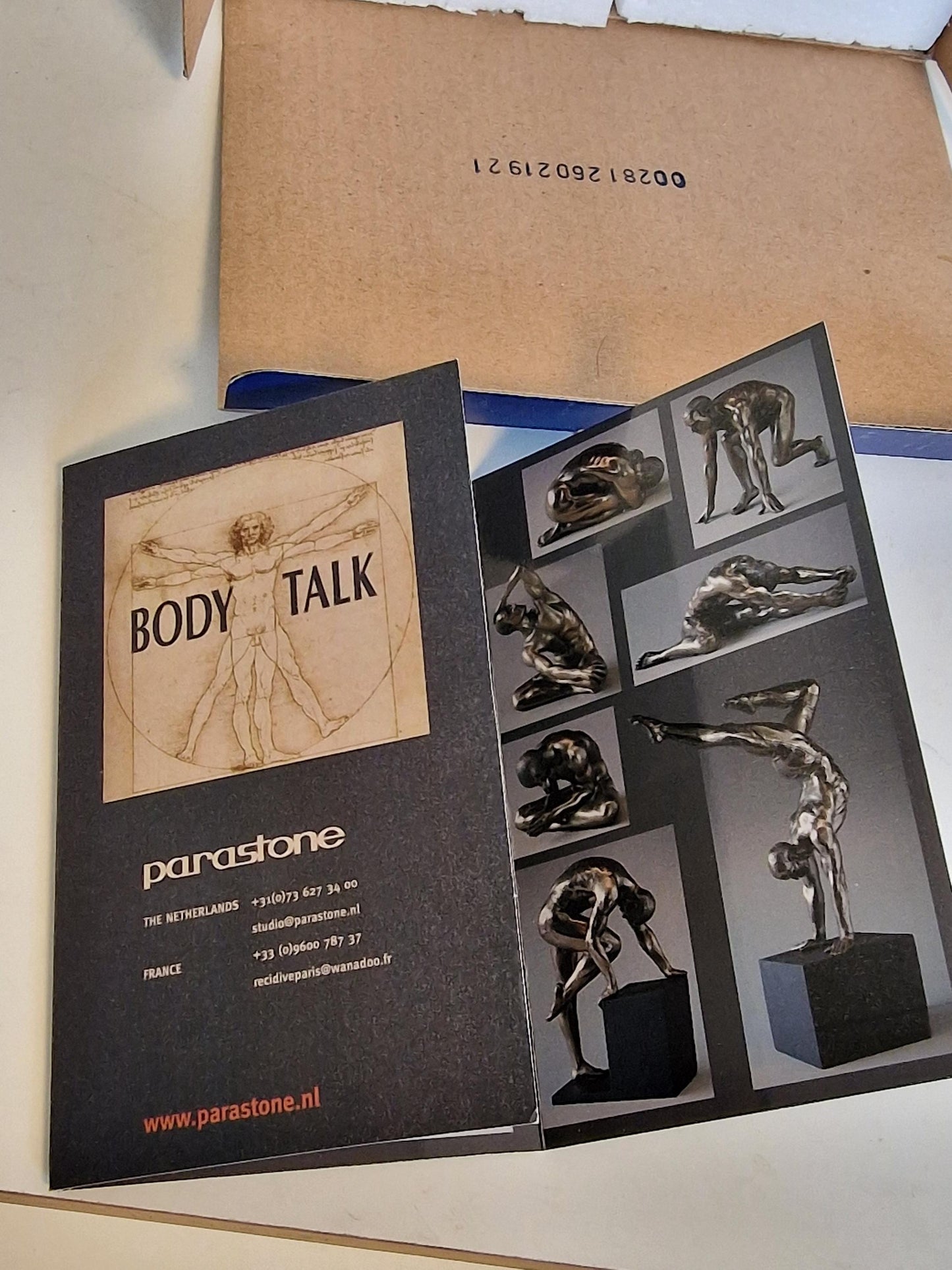 Veronese Bronzed Resin Nude Male Sculpture - Body Talk Art Object