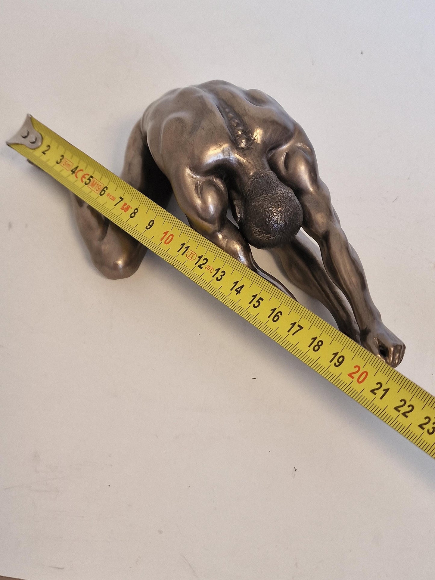 Veronese Bronzed Resin Nude Male Sculpture - Body Talk Art Object