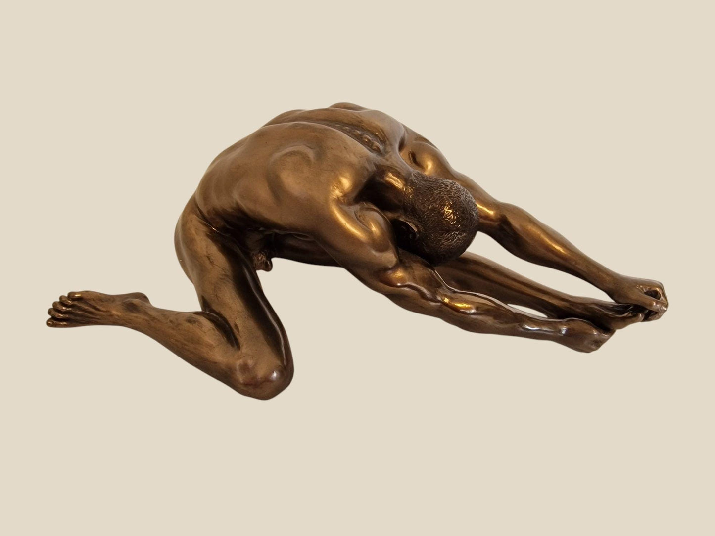 Veronese Bronzed Resin Nude Male Sculpture - Body Talk Art Object