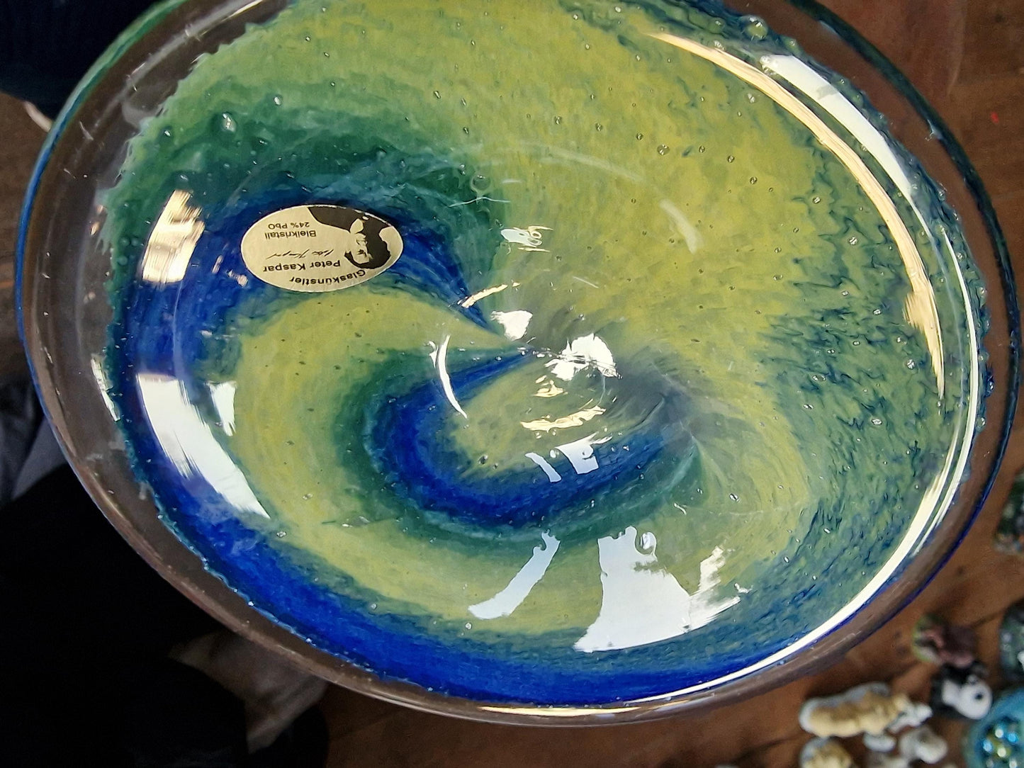 cornu copia. Hoorn des overvloeds,  german glass art vase by peter kaspar vase