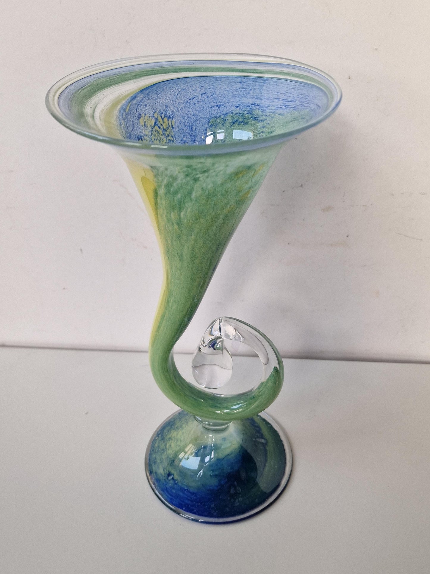 cornu copia. Hoorn des overvloeds,  german glass art vase by peter kaspar vase