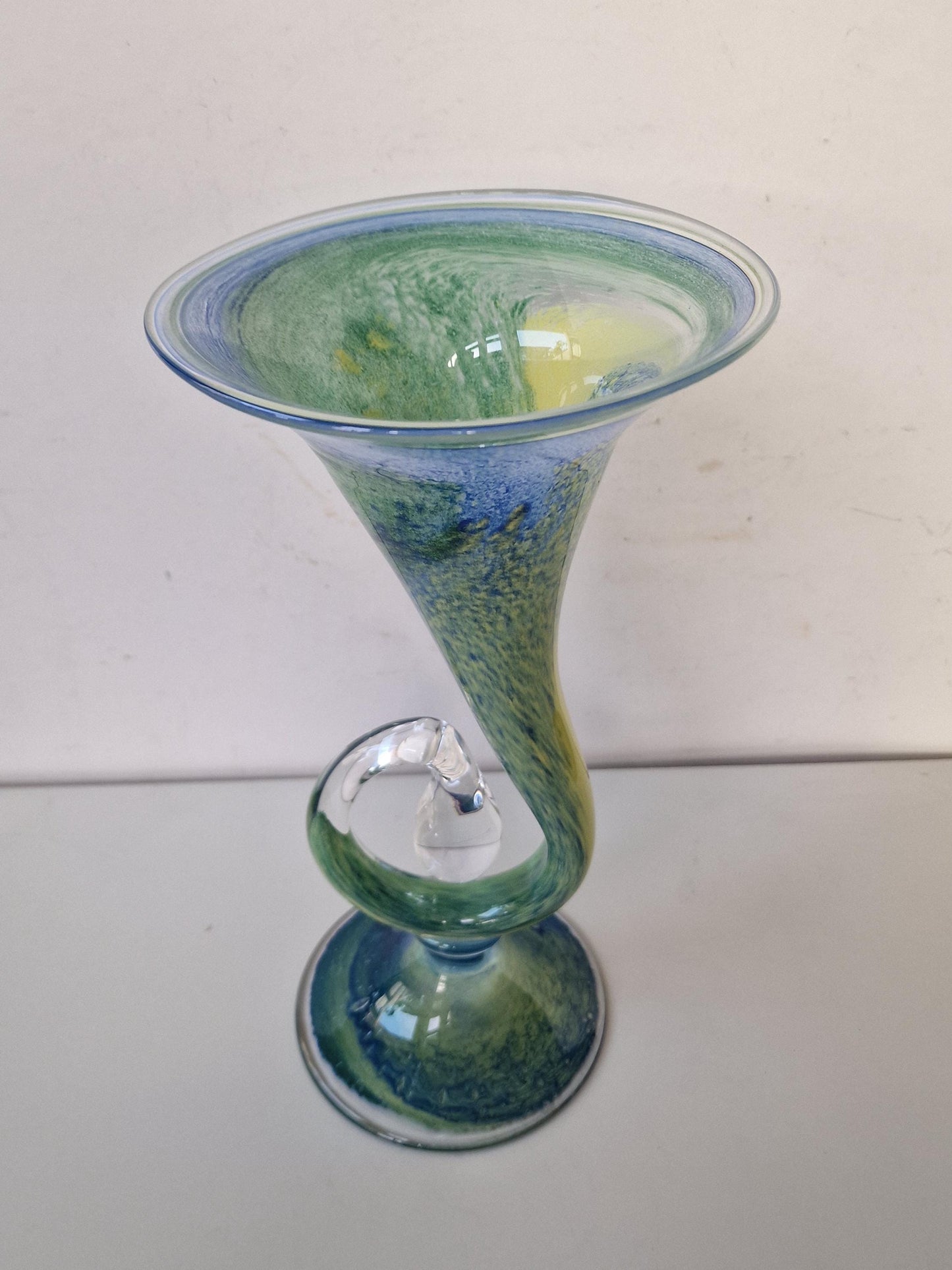 cornu copia. Hoorn des overvloeds,  german glass art vase by peter kaspar vase