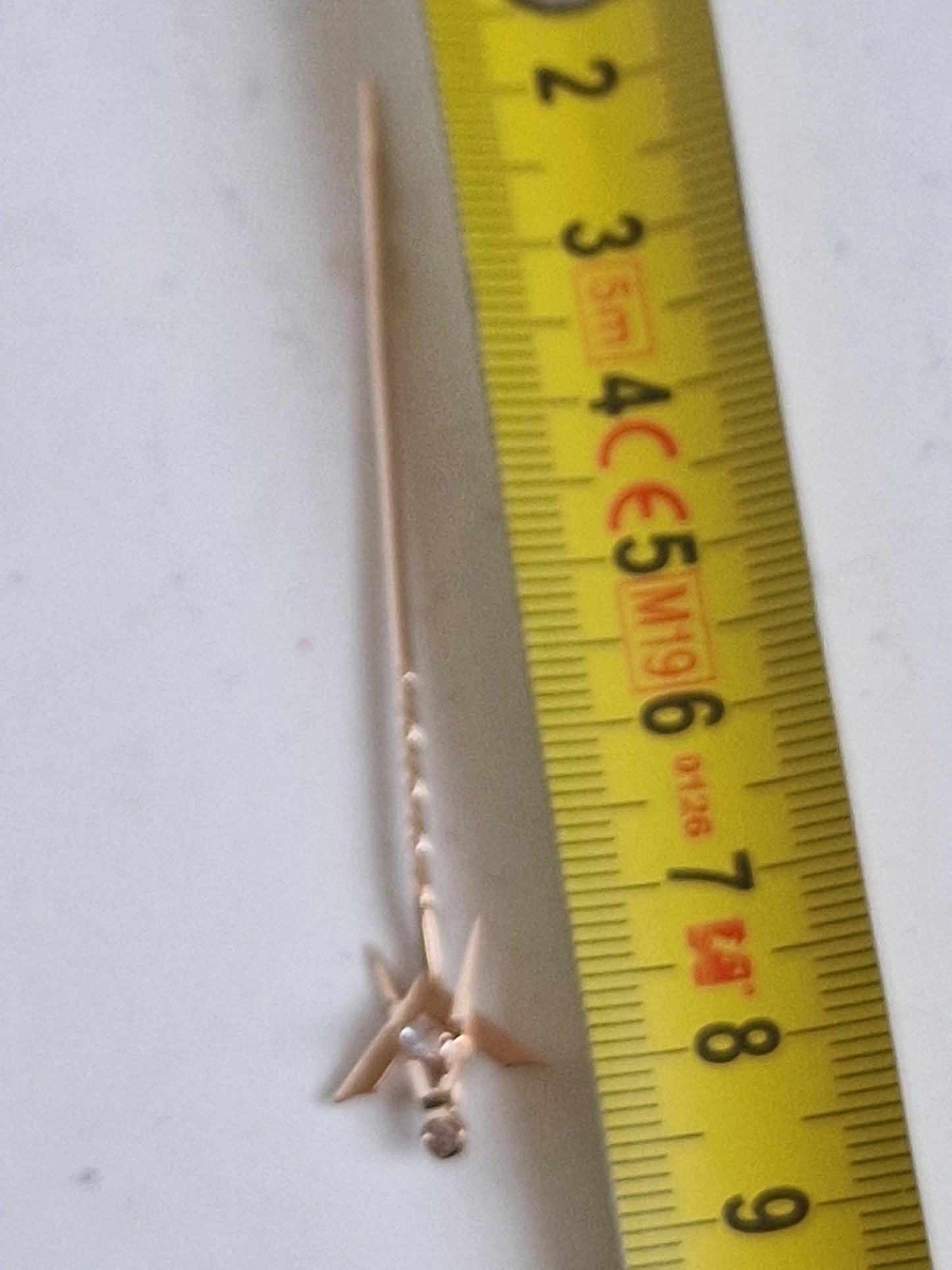 Masonic 14k 585 diamonds freemasonry vrijmetselaar dasspeld brooch pin marked, tested,  rose gold , mint