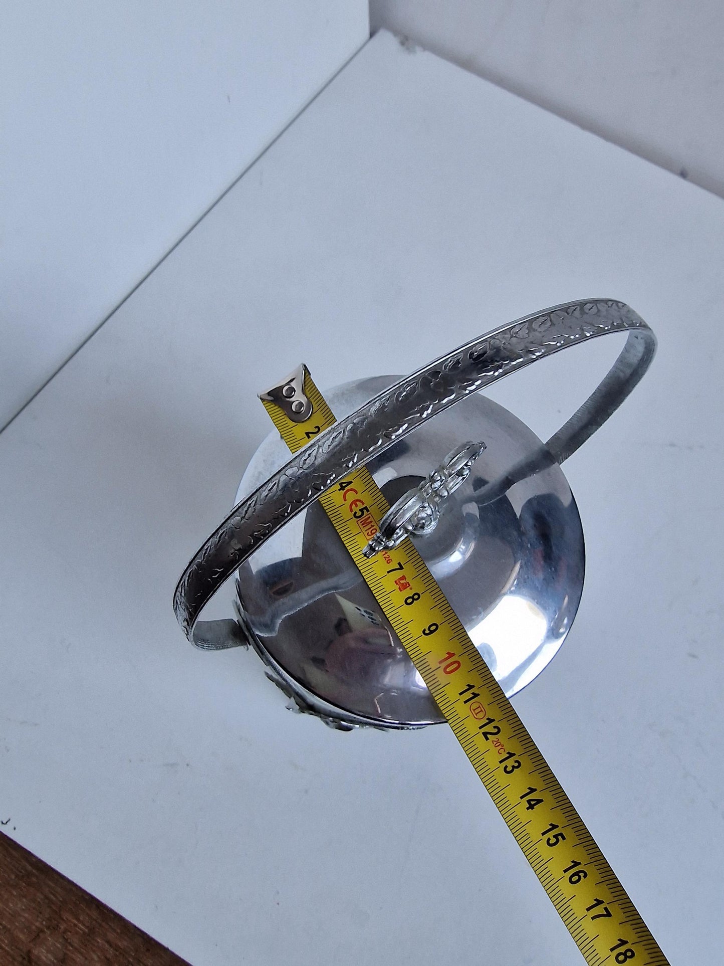 Kristallen ijs emmer met rozen geslepen kristal tsjechie crystal icebucket vintage