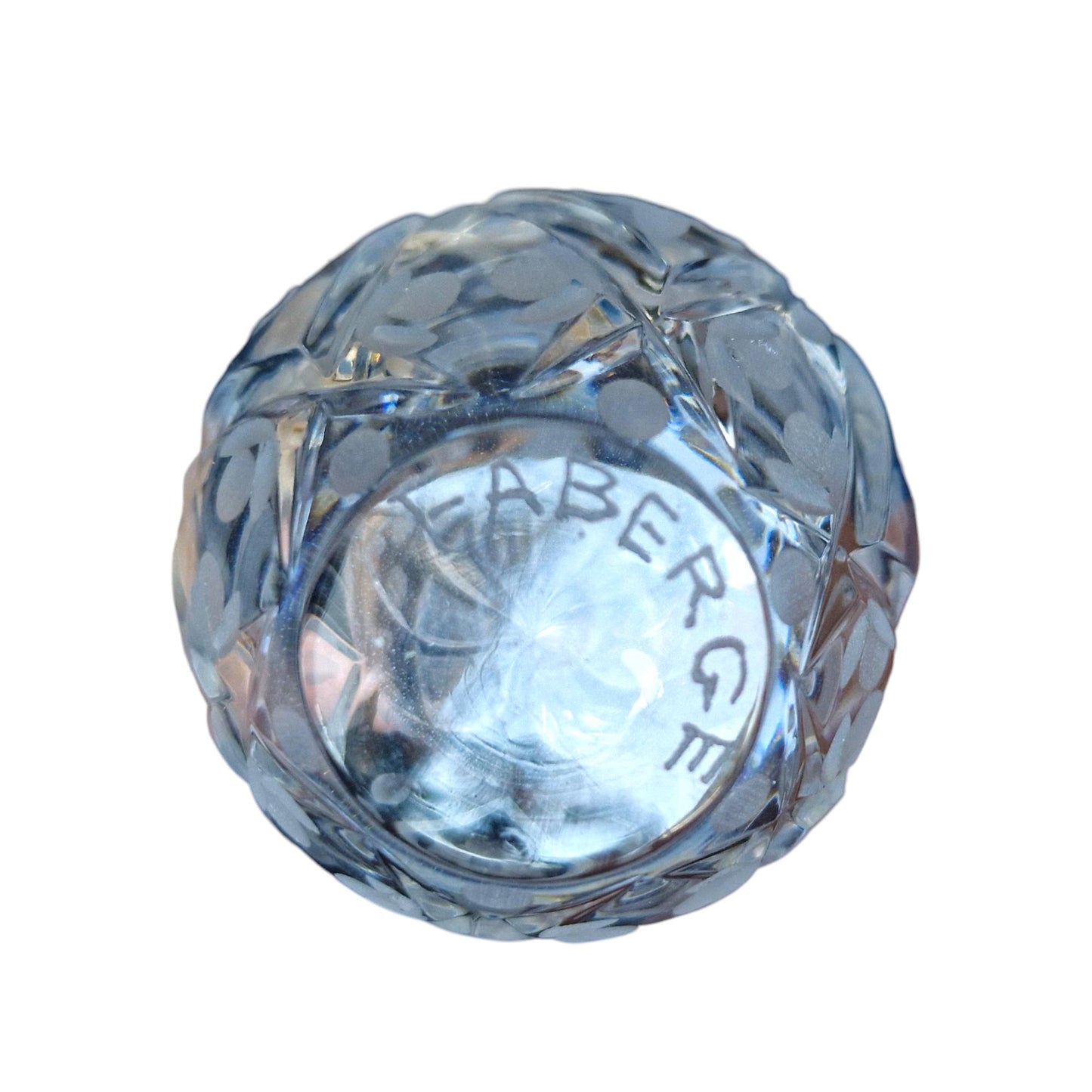 Signed Faberge Crystal Egg, Rabbit Stand, Limited Edition Reproduction