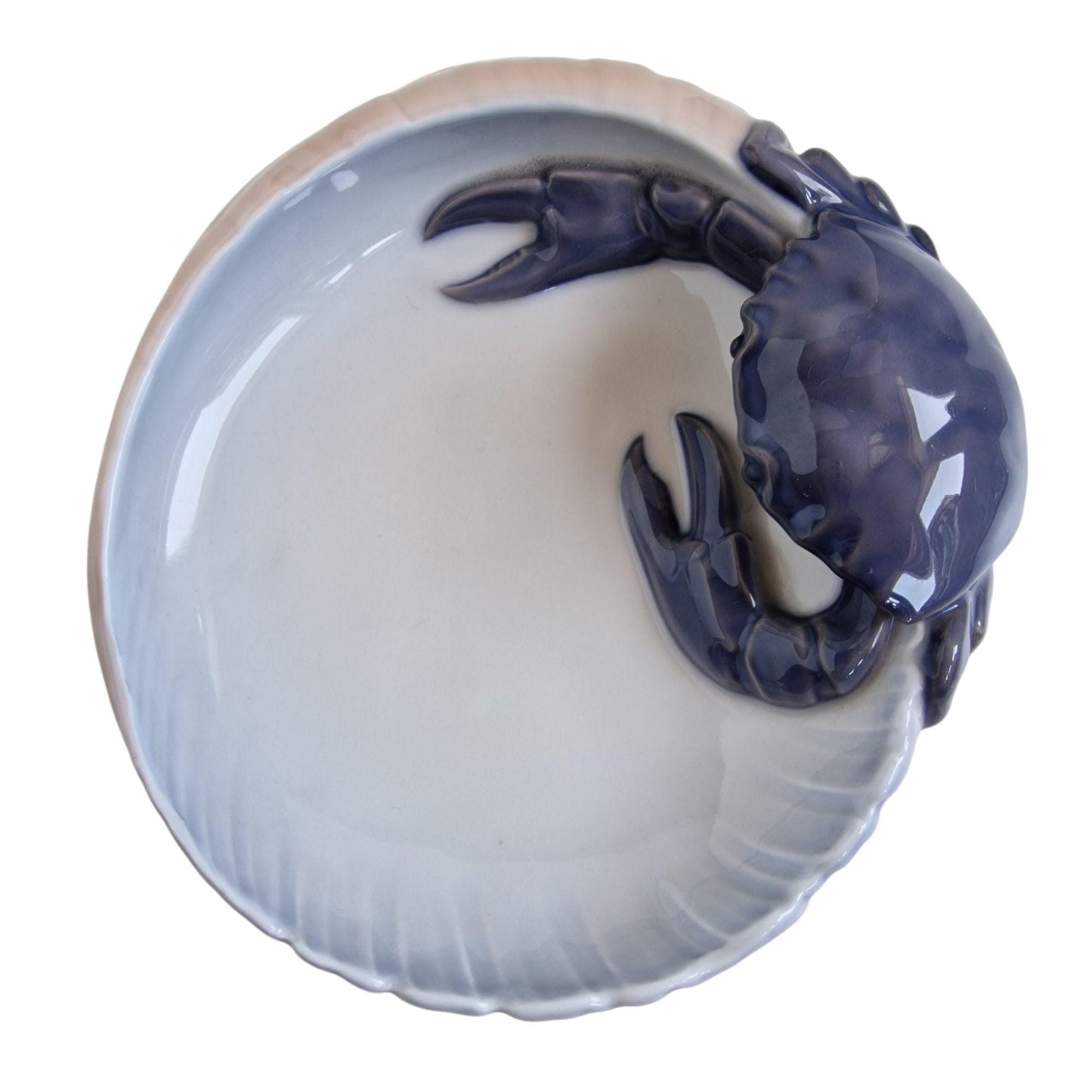 Bing Grondahl Danish Porcelain Crab Bowl, Royal Copenhagen Antique