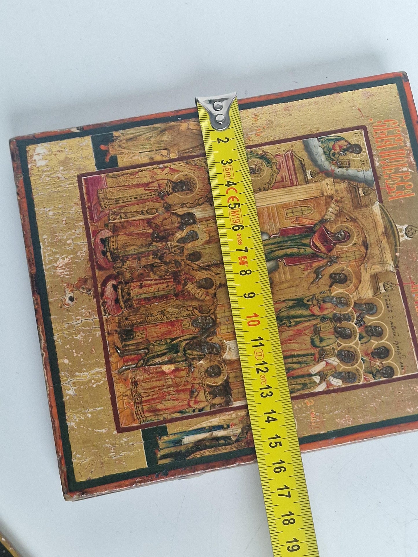 Antique Russian Icon – Protection of the Mother of God, 19th Century Egg Tempera