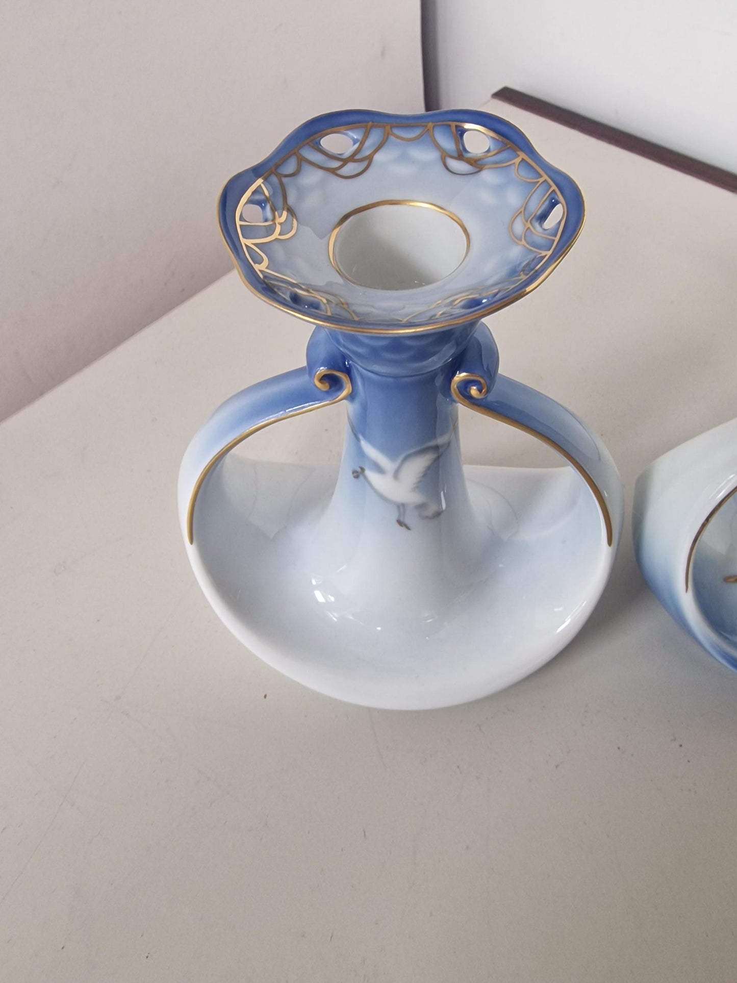 Bing & Grondahl Seagull Candlestick Holders, Danish Design Set b g royal copenhagen mage