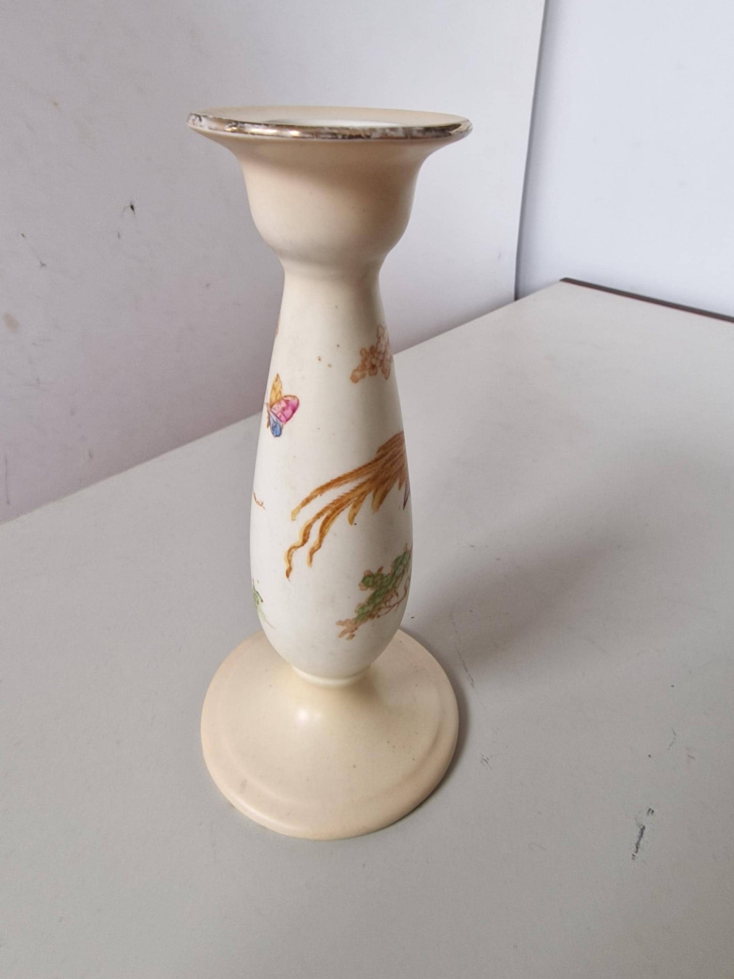 Crown Ducal 'Bird of Paradise' Vase, Vibrant Colors