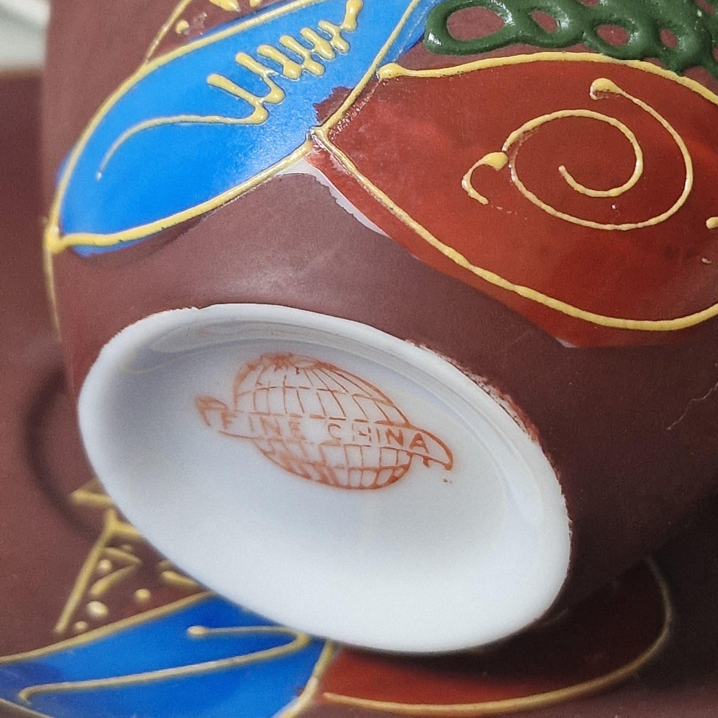 Hand-Painted Geisha Porcelain Tea Set, Vintage 6-Person Service