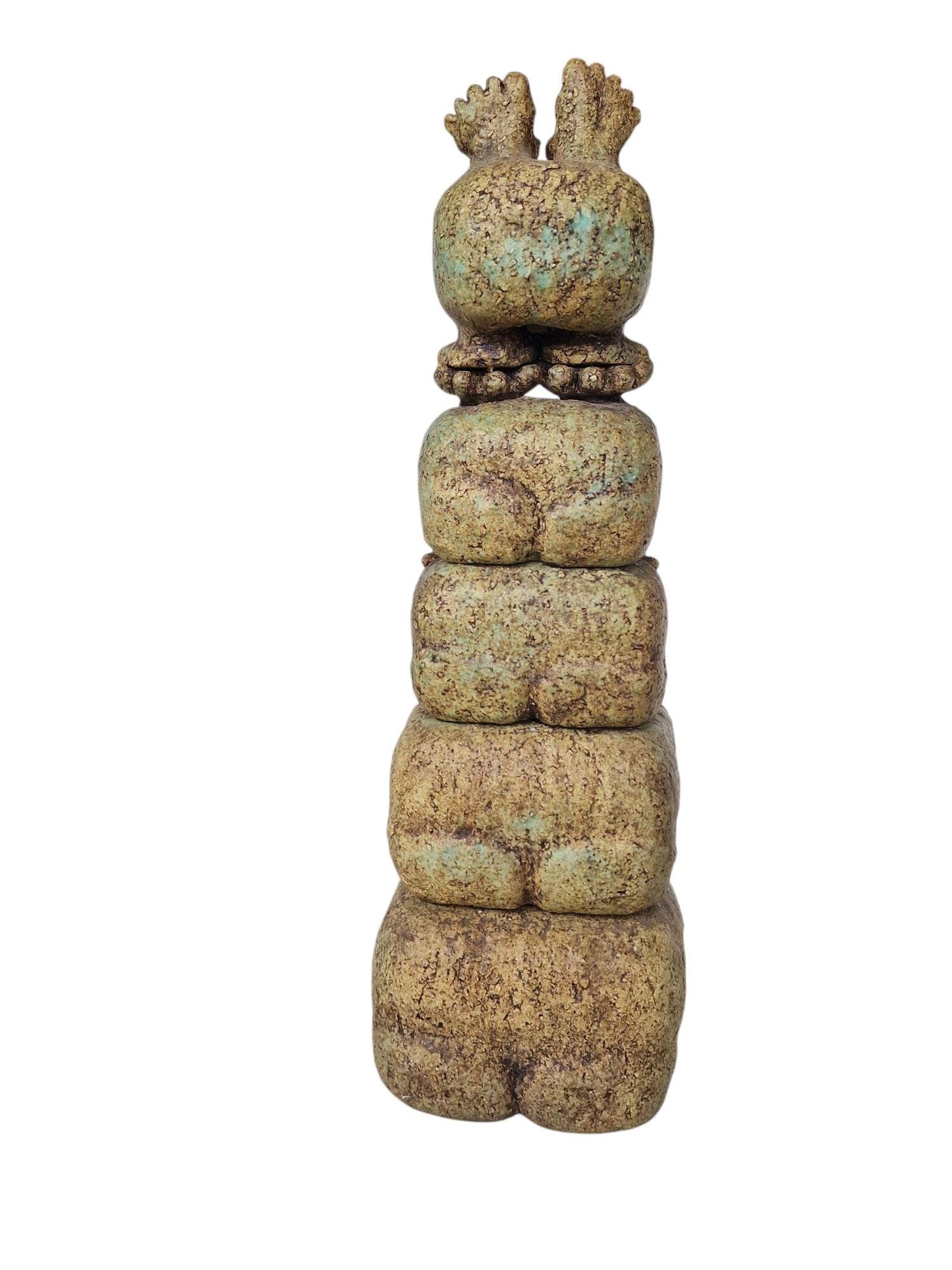 Ceramic Obelisk Sculpture – Theo van de Vathorst, Dutch Art