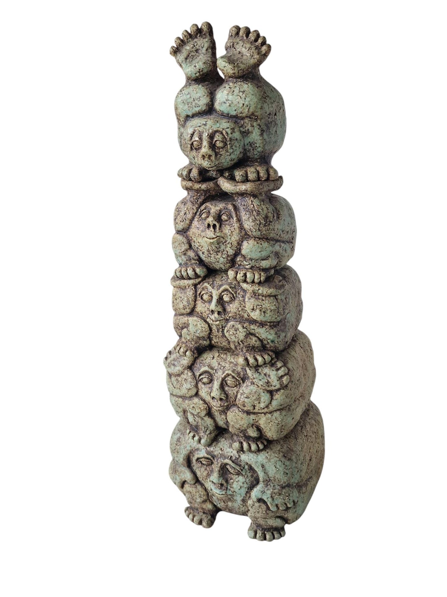 Ceramic Obelisk Sculpture – Theo van de Vathorst, Dutch Art