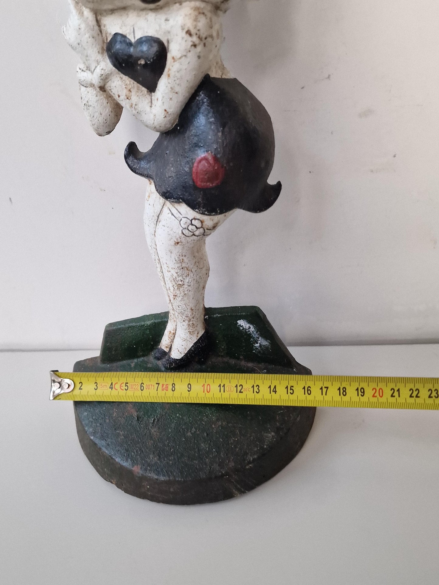 Vintage Betty Boop XL Iron Figurine, Painted Statue