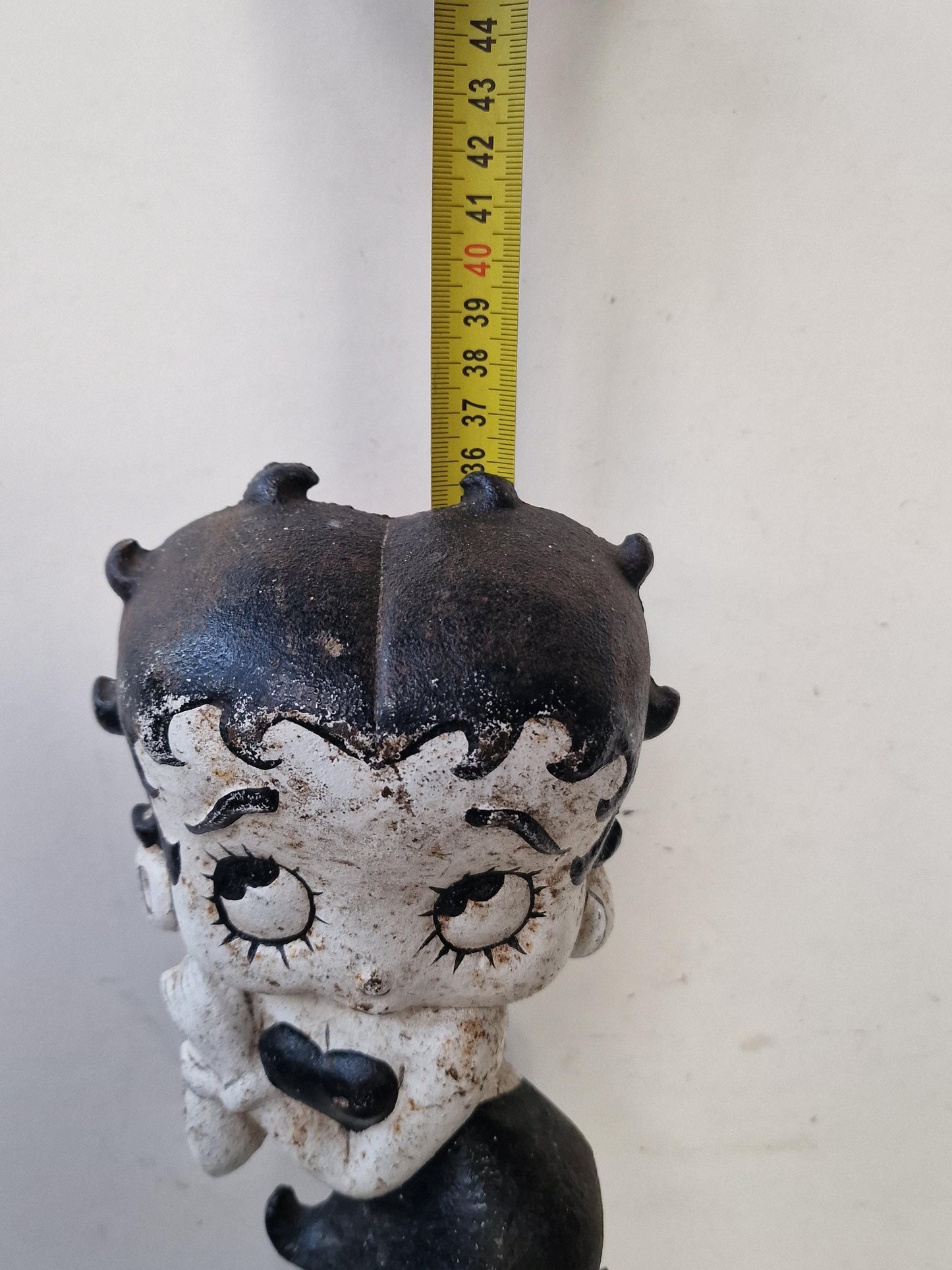 Vintage Betty Boop XL Iron Figurine, Painted Statue