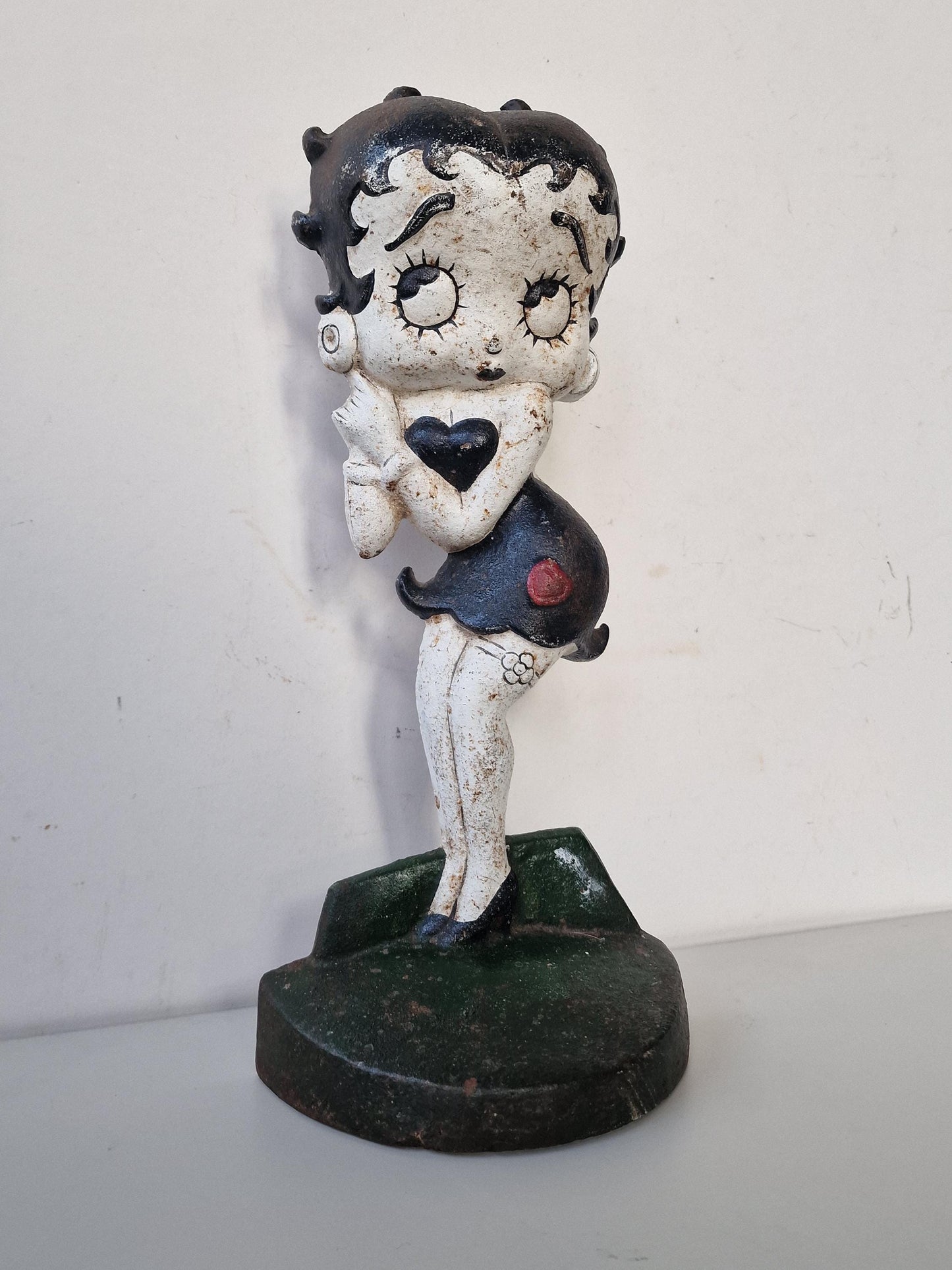 Vintage Betty Boop XL Iron Figurine, Painted Statue