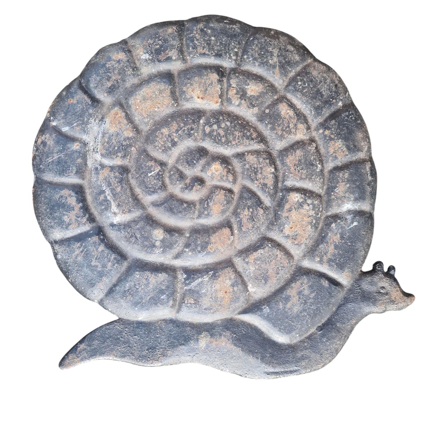Snail garden iron step stone vintage french esgargot joyfull old stepstone flowergarden