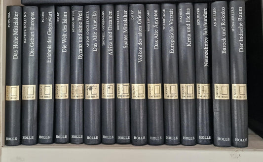 Kunst im Bild Art Encyclopedia, 15 Hardcover Books, HOLLE Verlag