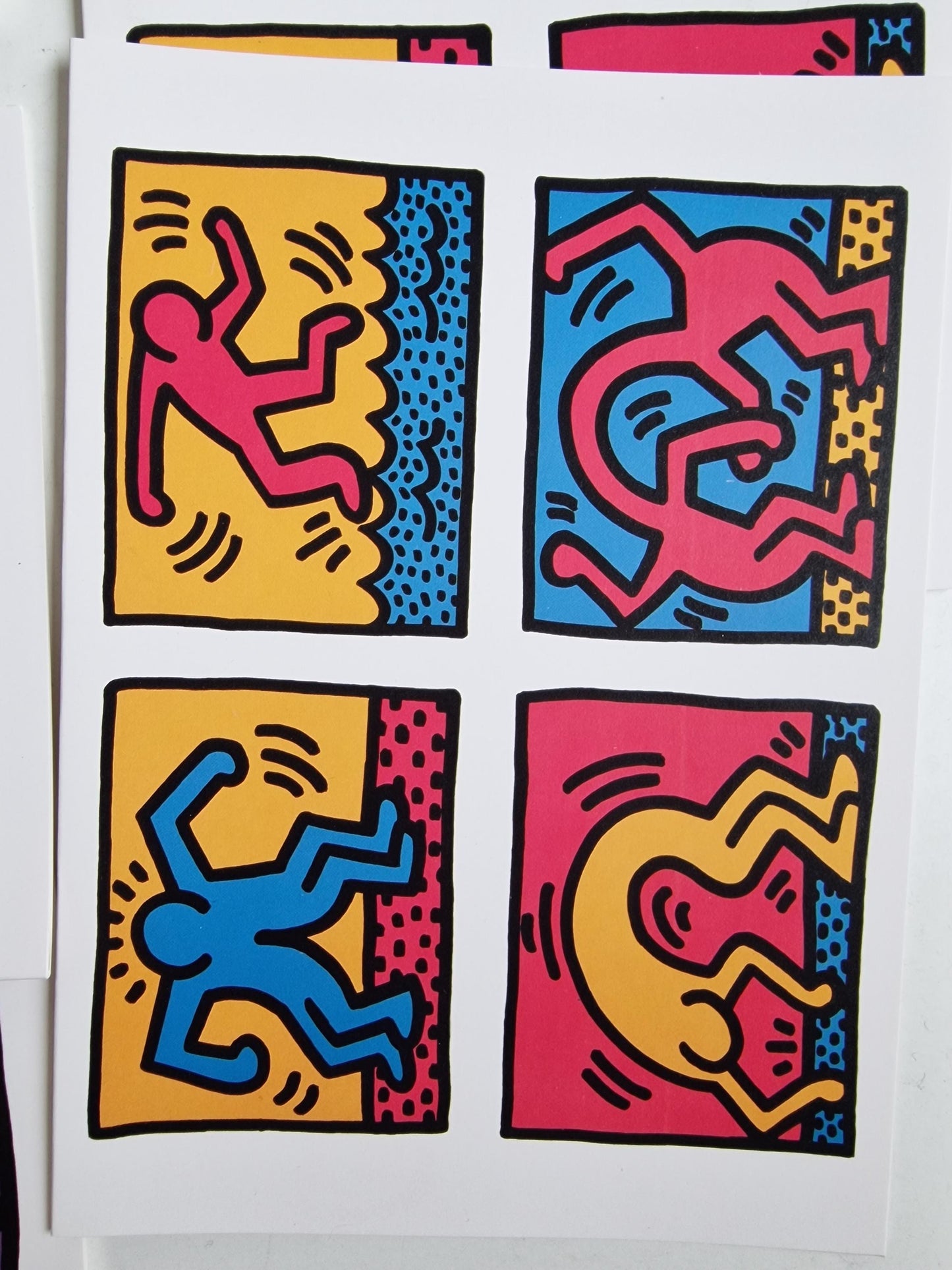 Keith Haring 1992 Vintage Postcard Set | Pop Art Collectible