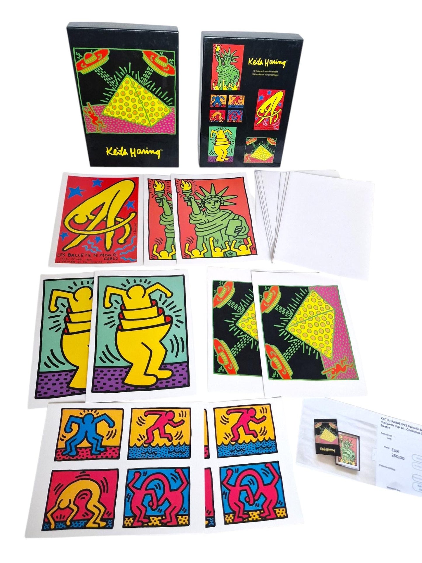 Keith Haring 1992 Vintage Postcard Set | Pop Art Collectible