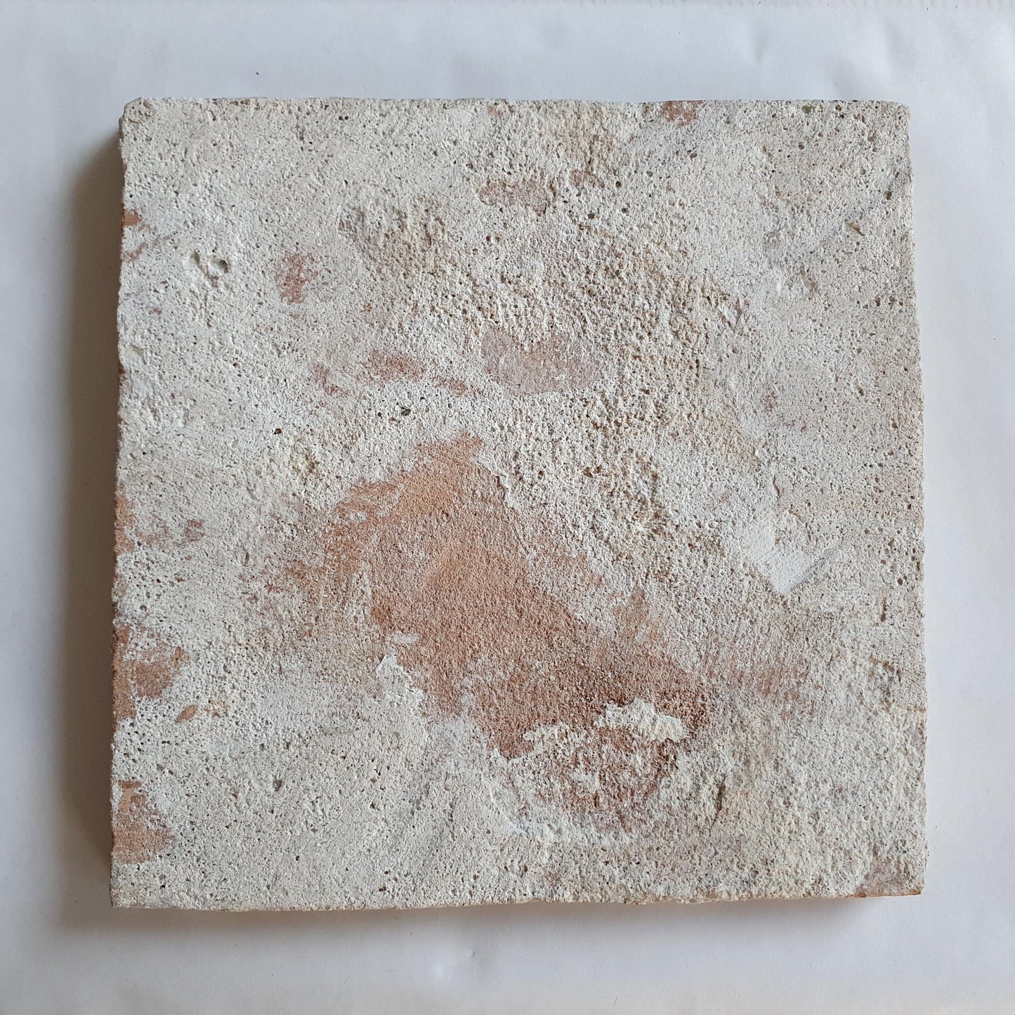 Antique Dutch Tile - Rotterdam Kroontegel, Rotterdamse,  roe , cirkel - Dated around 1625